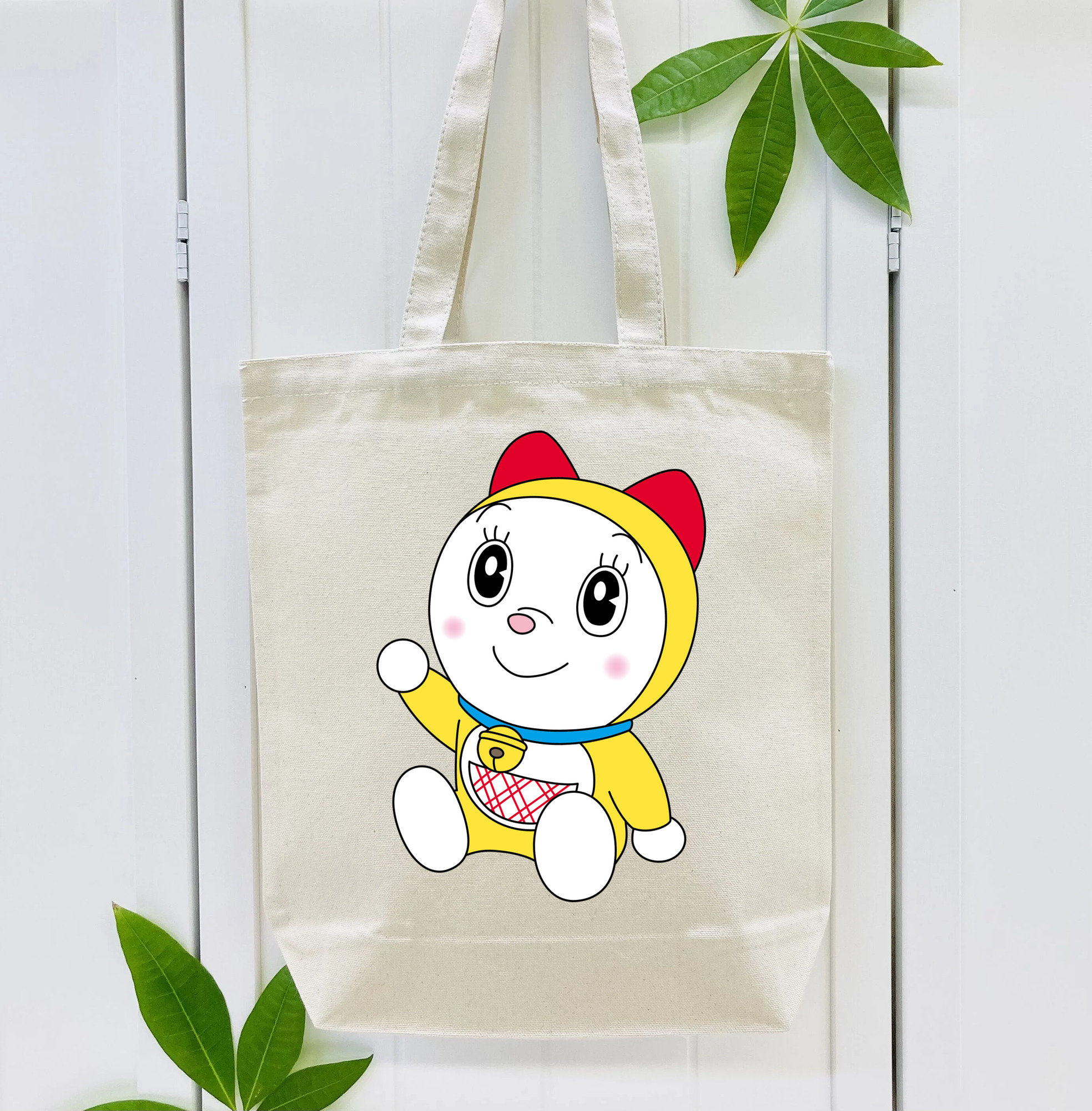 ドラえもん ドラミ Doraemon Dorami 縦型キャンバス生地手提げバッグ　トートバッグ