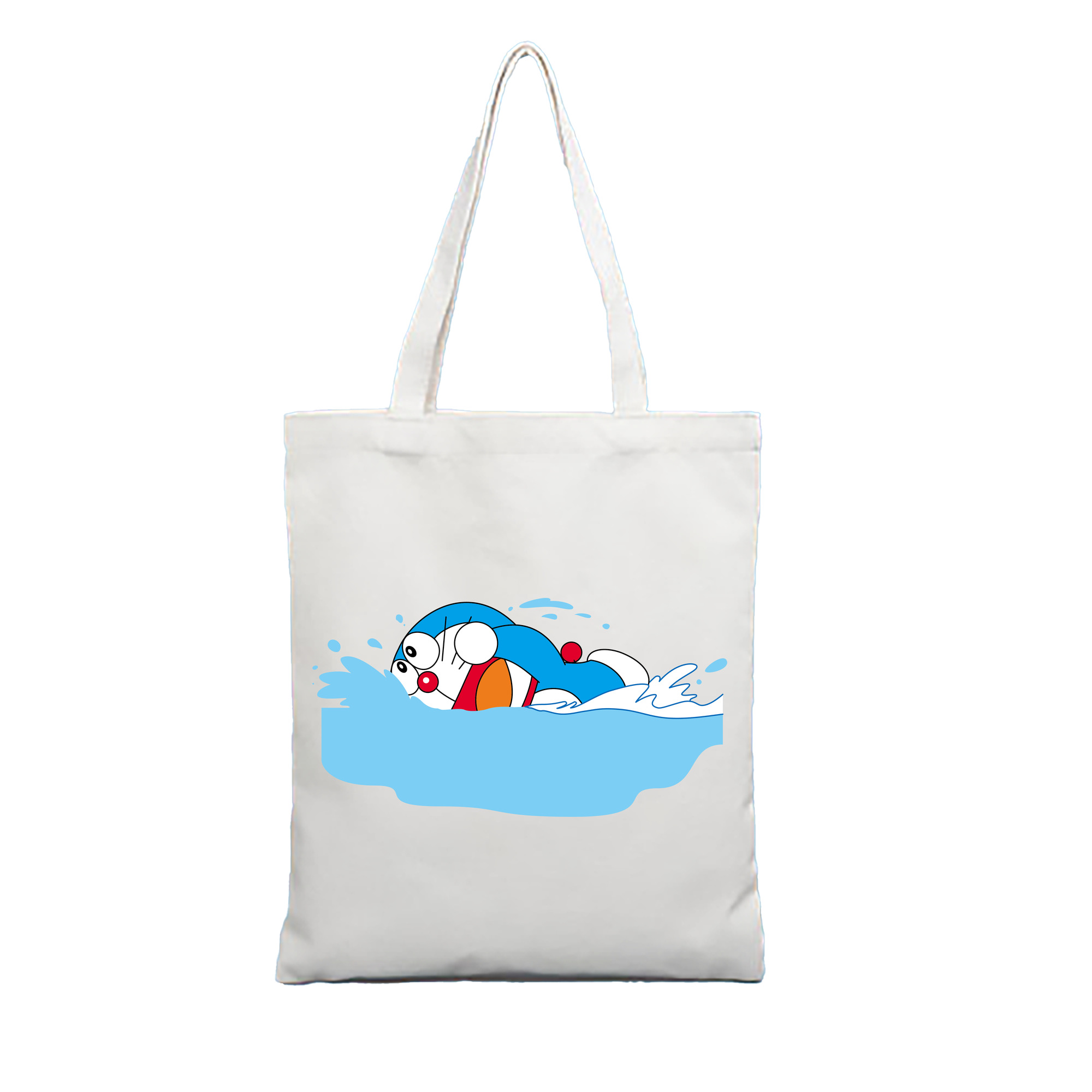 （画像用） ドラえもん Doraemon 縦型キャンバス生地手提げバッグ　トートバッグ