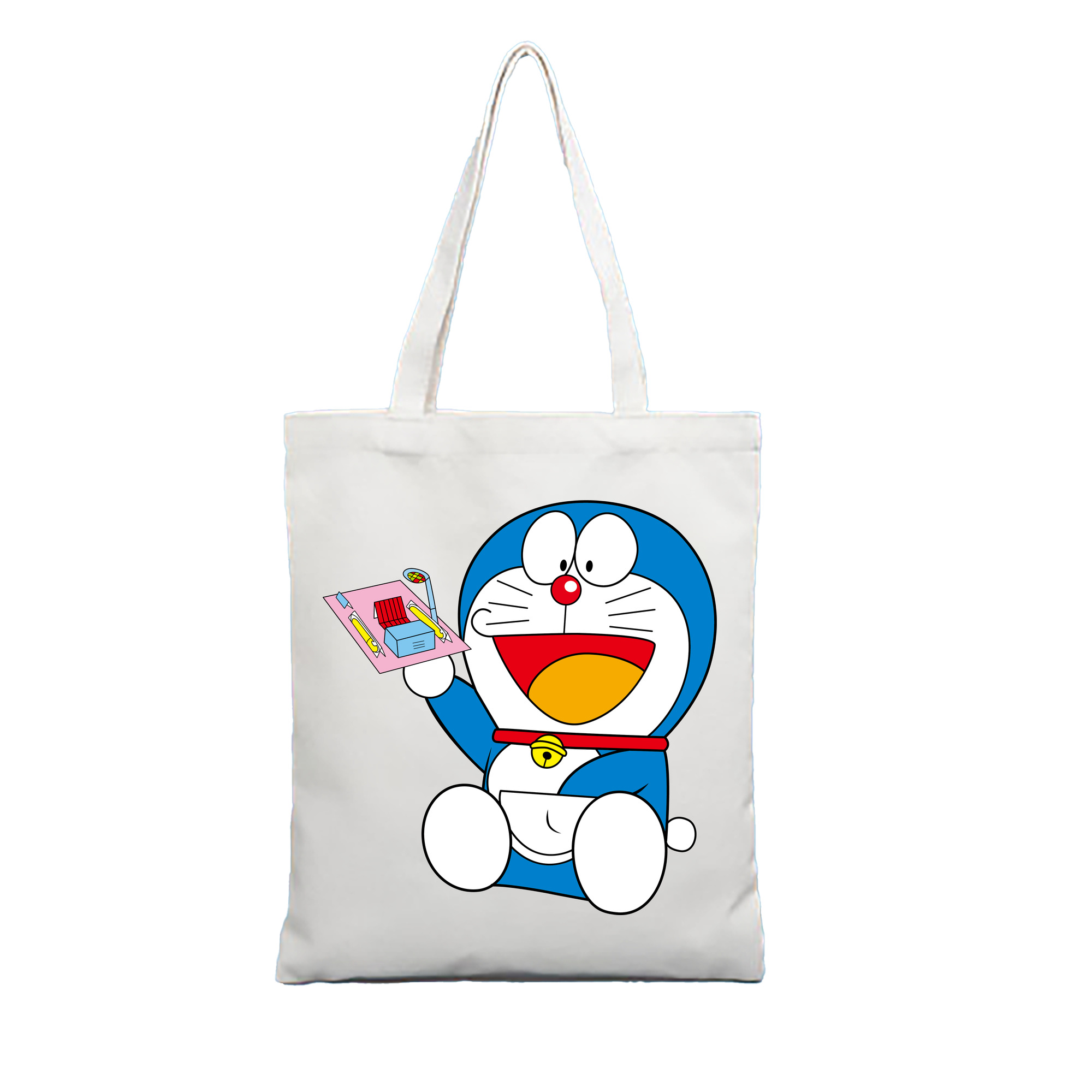 （画像用） ドラえもん Doraemon 縦型キャンバス生地手提げバッグ　トートバッグ