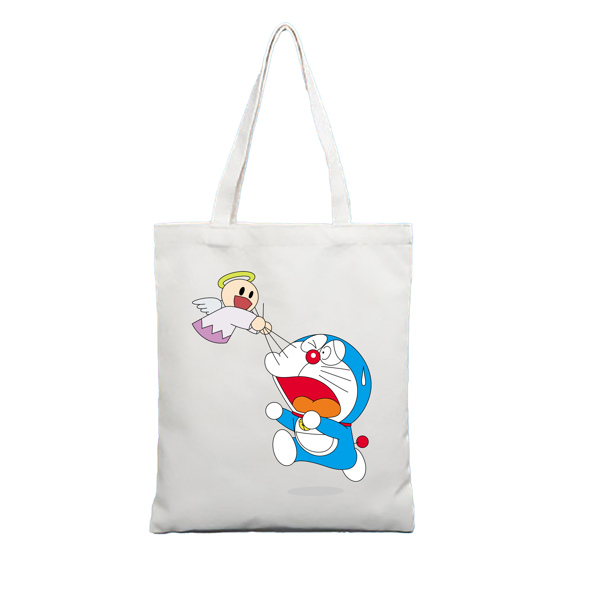 （画像用） ドラえもん Doraemon 縦型キャンバス生地手提げバッグ　トートバッグ