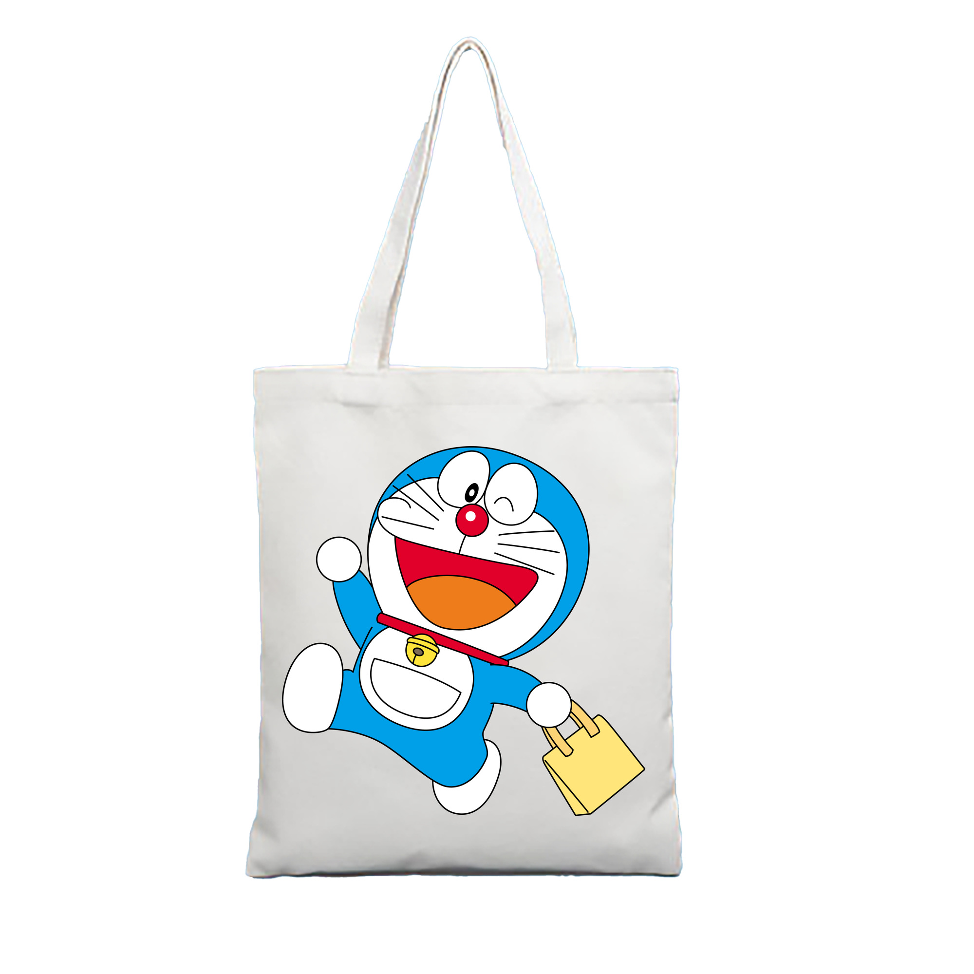 （画像用） ドラえもん Doraemon 縦型キャンバス生地手提げバッグ　トートバッグ
