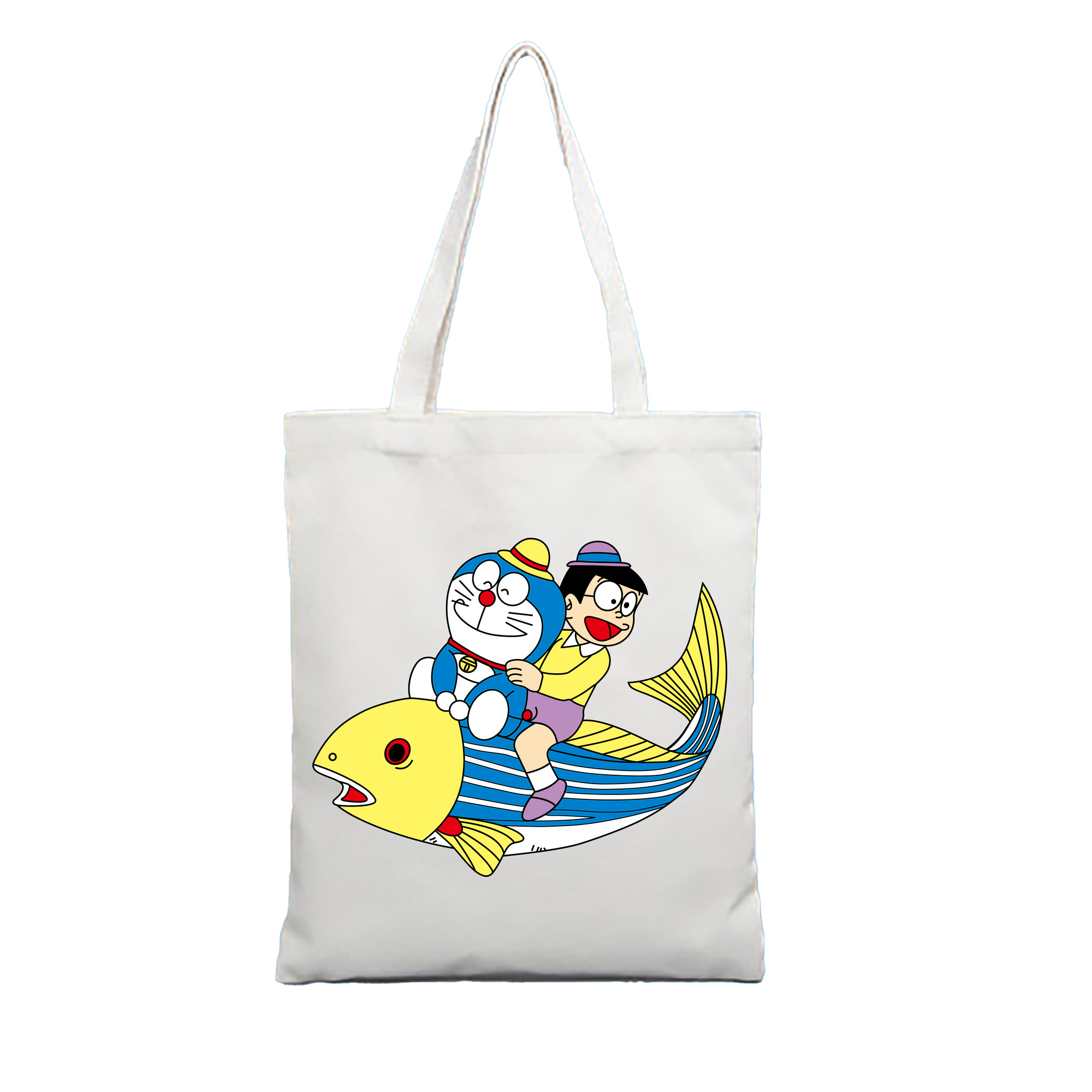 （画像用） ドラえもん 野比 のび太 Doraemon Nobita Nobi 縦型キャンバス生地手提げバッグ　トートバッグ