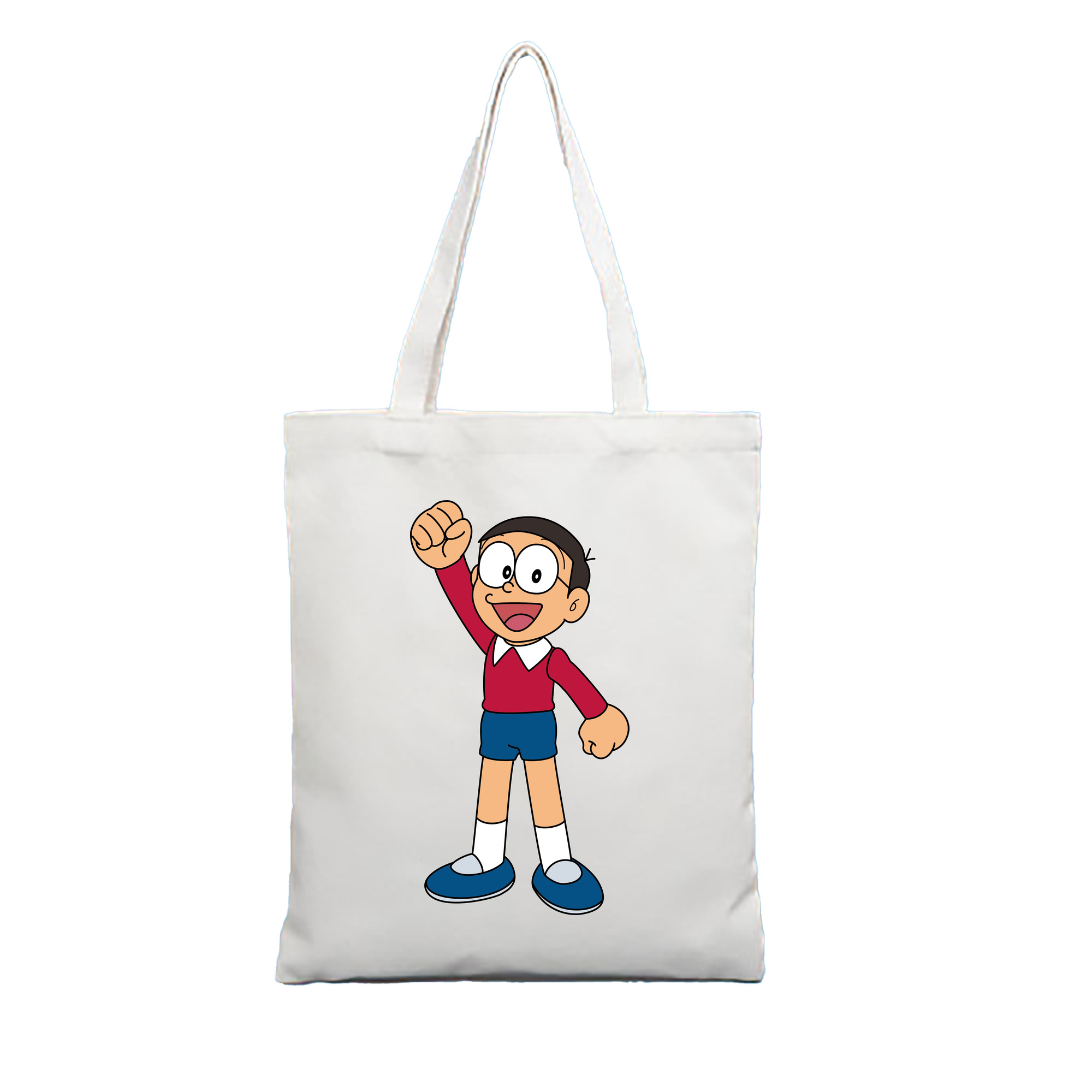 （画像用） ドラえもん 野比 のび太 Doraemon Nobita Nobi 縦型キャンバス生地手提げバッグ　トートバッグ