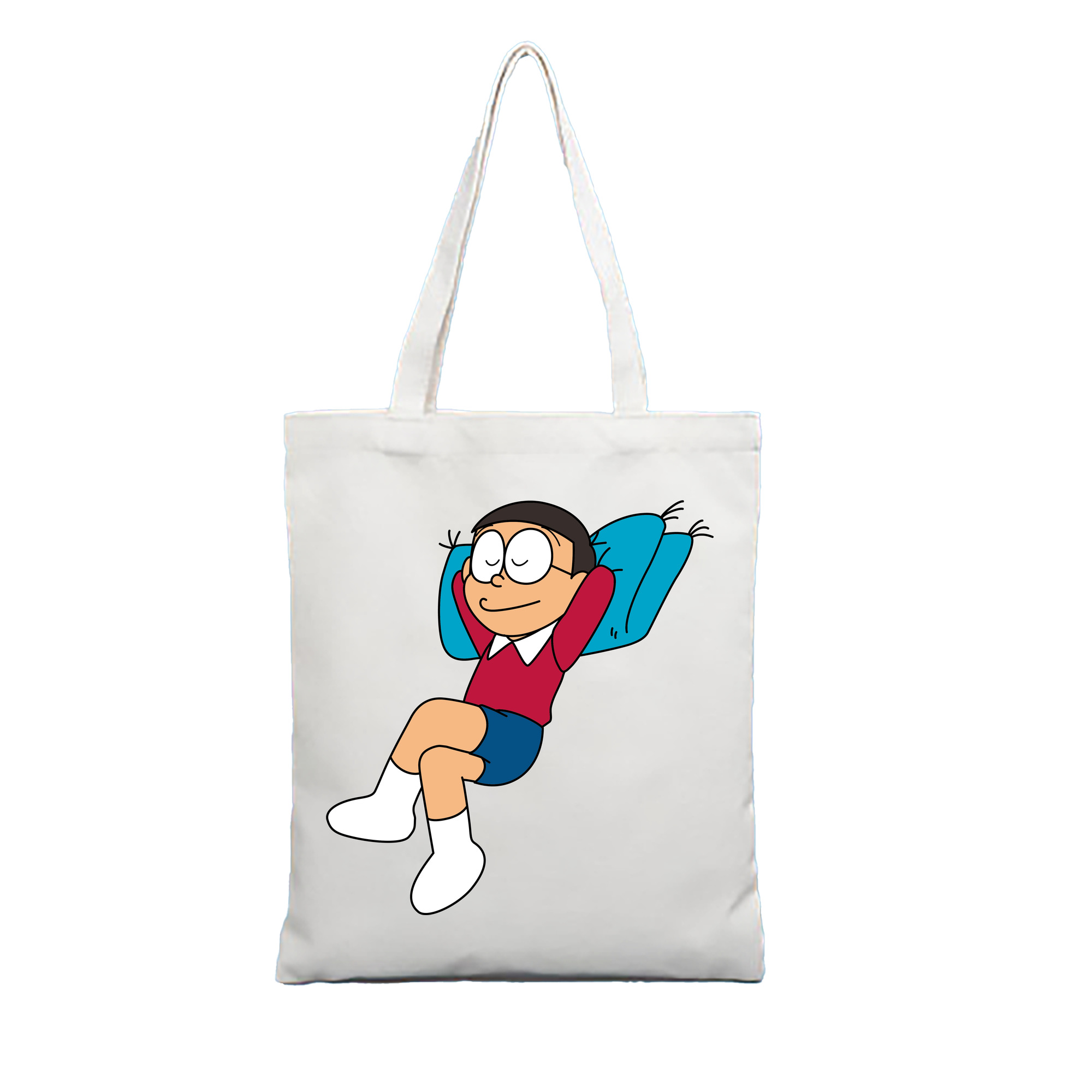 （画像用） ドラえもん 野比 のび太 Doraemon Nobita Nobi 縦型キャンバス生地手提げバッグ　トートバッグ