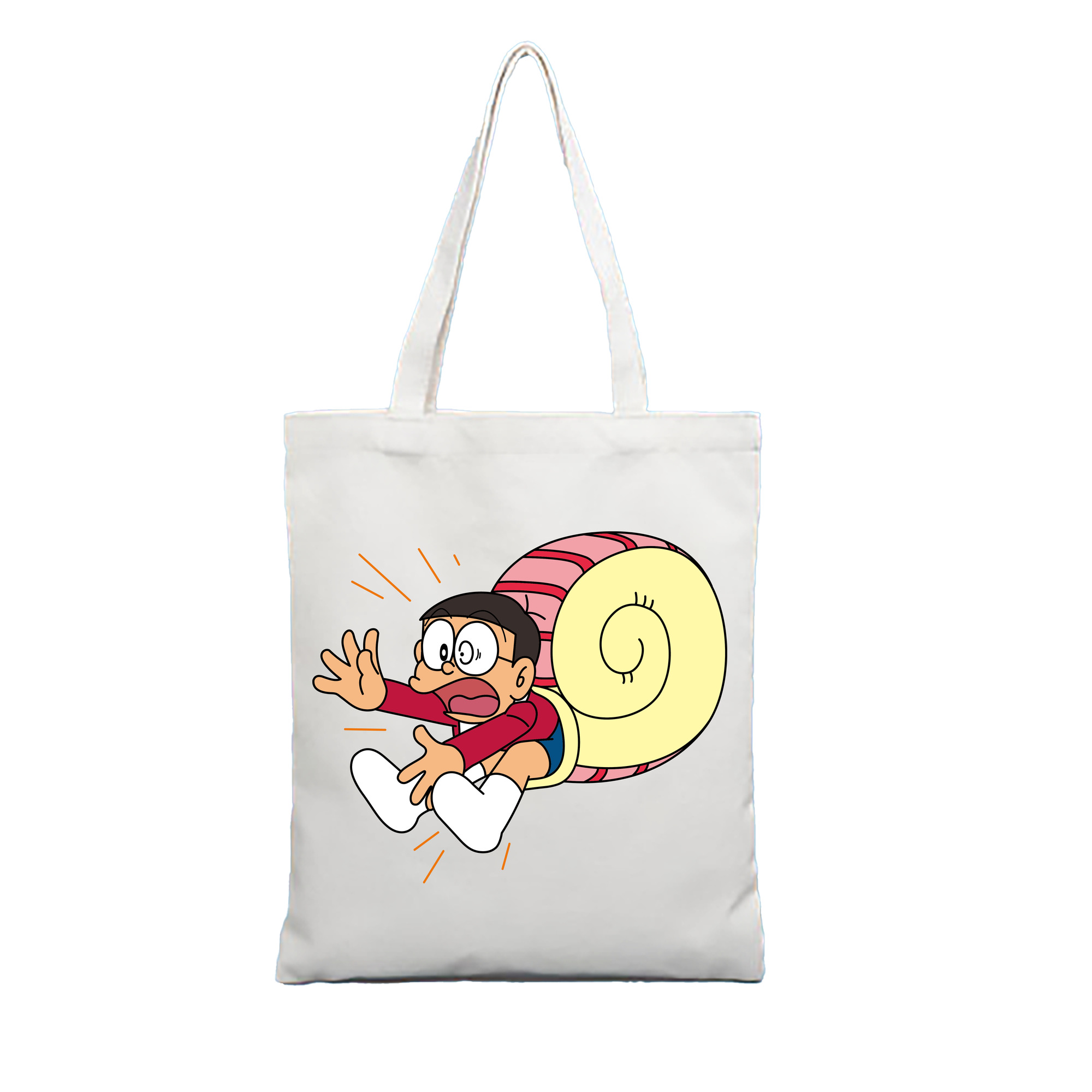 （画像用） ドラえもん 野比 のび太 Doraemon Nobita Nobi 縦型キャンバス生地手提げバッグ　トートバッグ