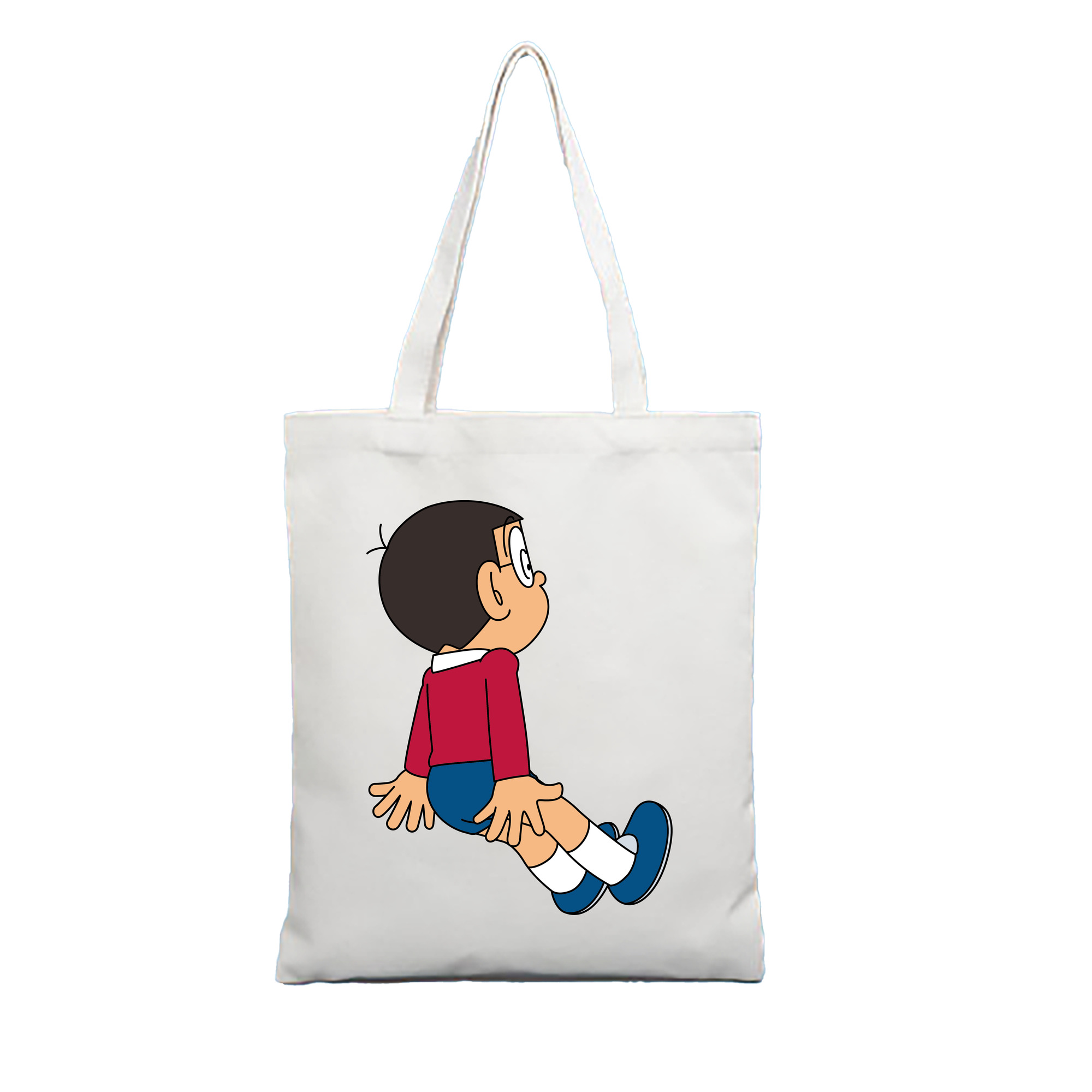 （画像用） ドラえもん 野比 のび太 Doraemon Nobita Nobi 縦型キャンバス生地手提げバッグ　トートバッグ