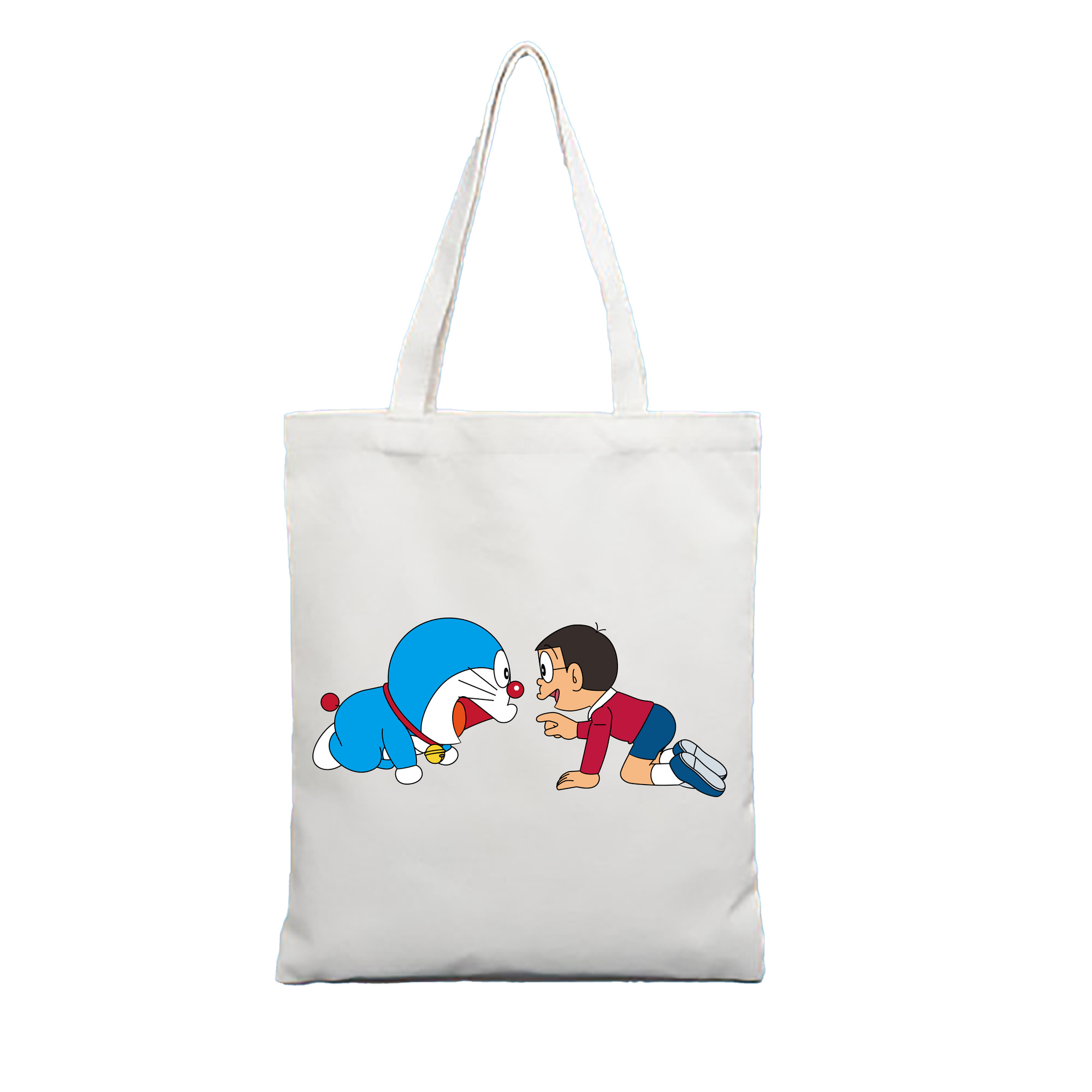 （画像用） ドラえもん 野比 のび太 Doraemon Nobita Nobi 縦型キャンバス生地手提げバッグ　トートバッグ