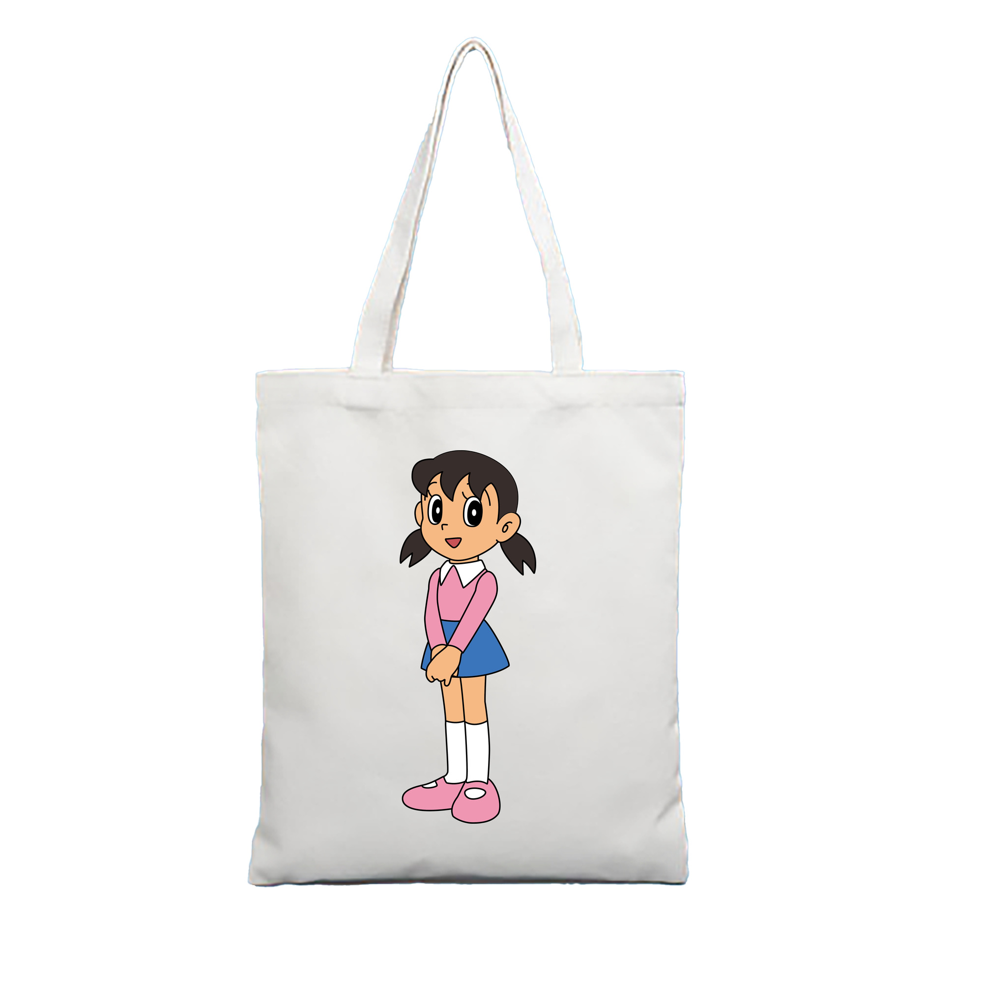 （画像用） ドラえもん みなもと しずか Doraemon Shizuka Minamoto 縦型キャンバス生地手提げバッグ　トートバッグ