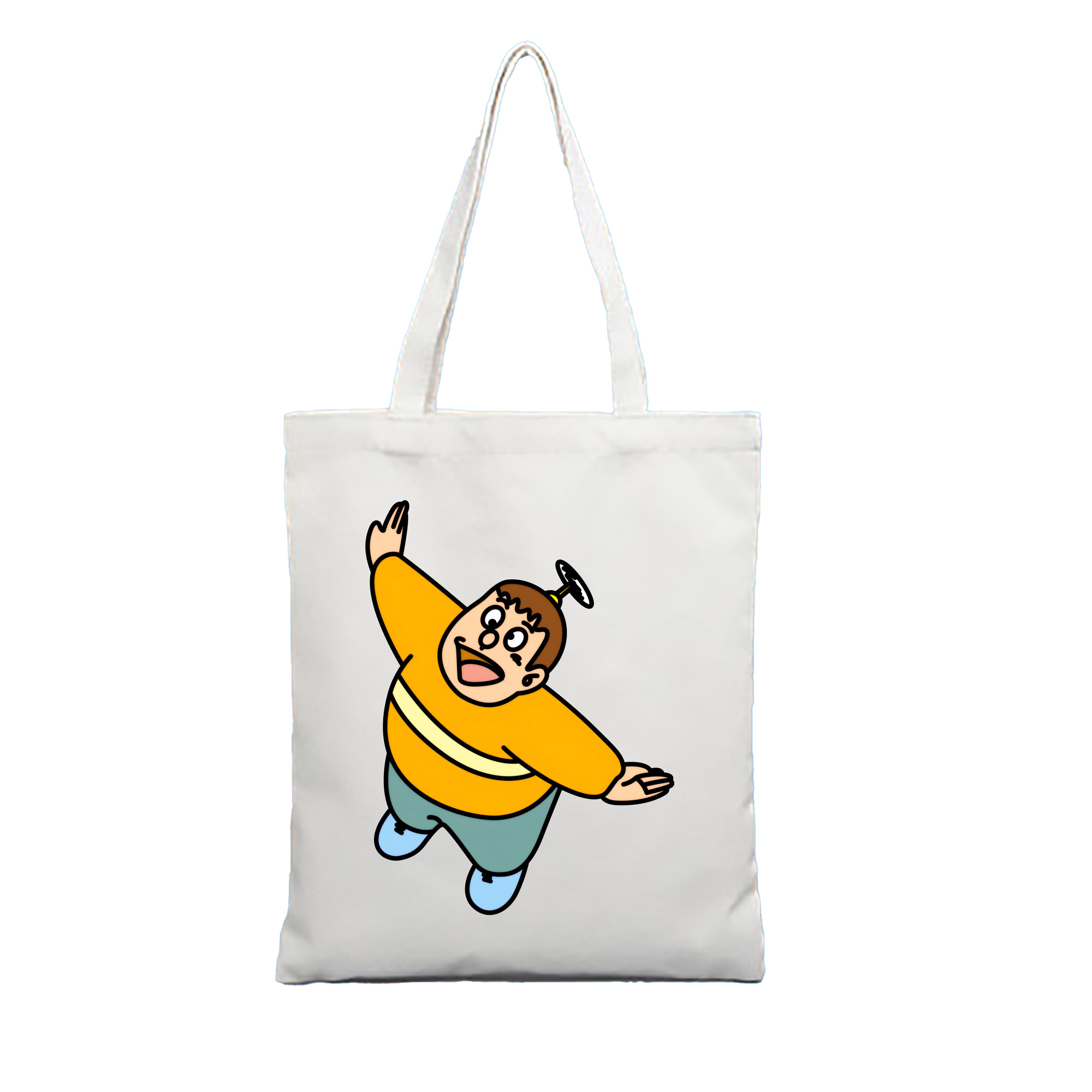 （画像用） ドラえもん 剛田武 Doraemon Gouta Takeshi 縦型キャンバス生地手提げバッグ　トートバッグ
