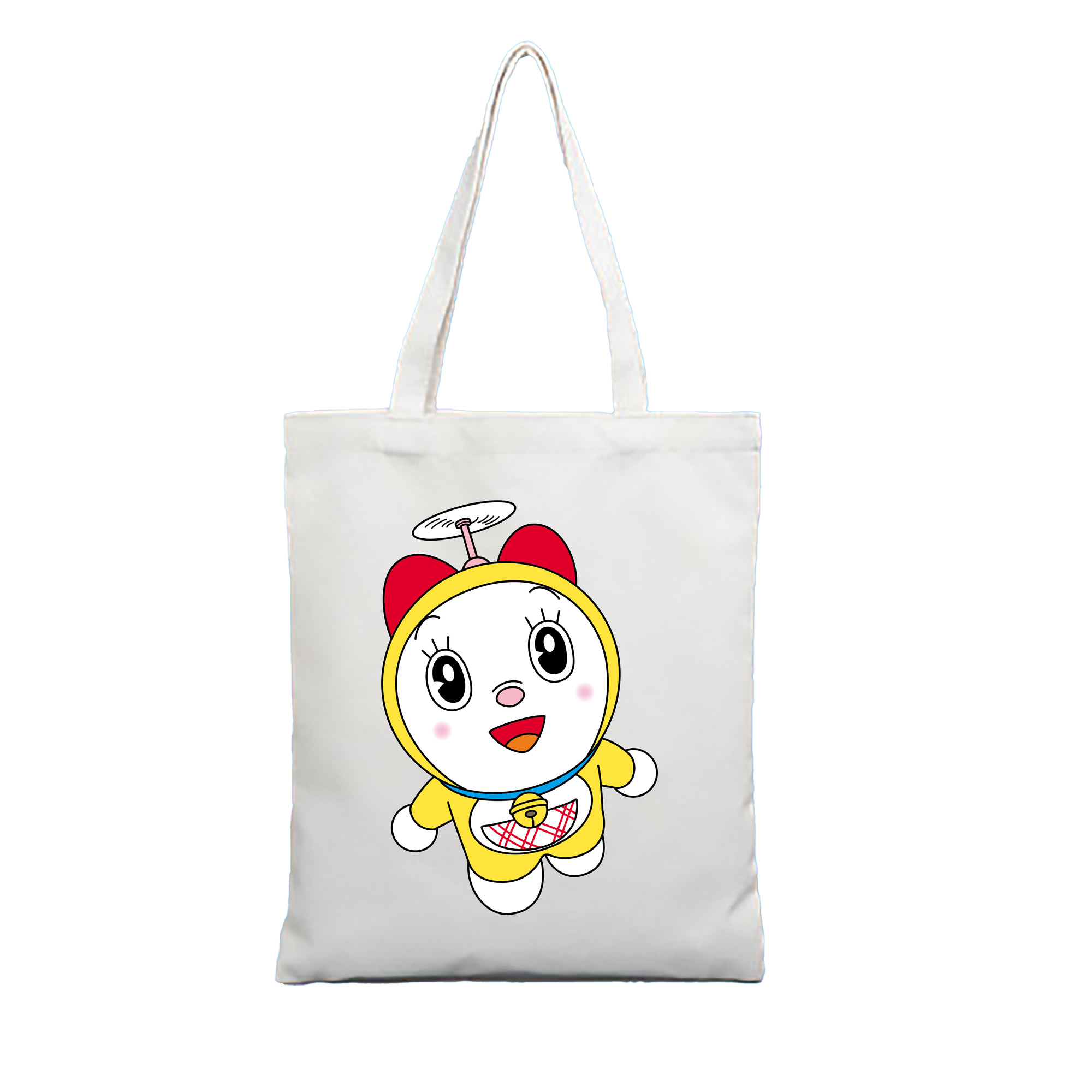 （画像用） ドラえもん ドラミ Doraemon Dorami 縦型キャンバス生地手提げバッグ　トートバッグ