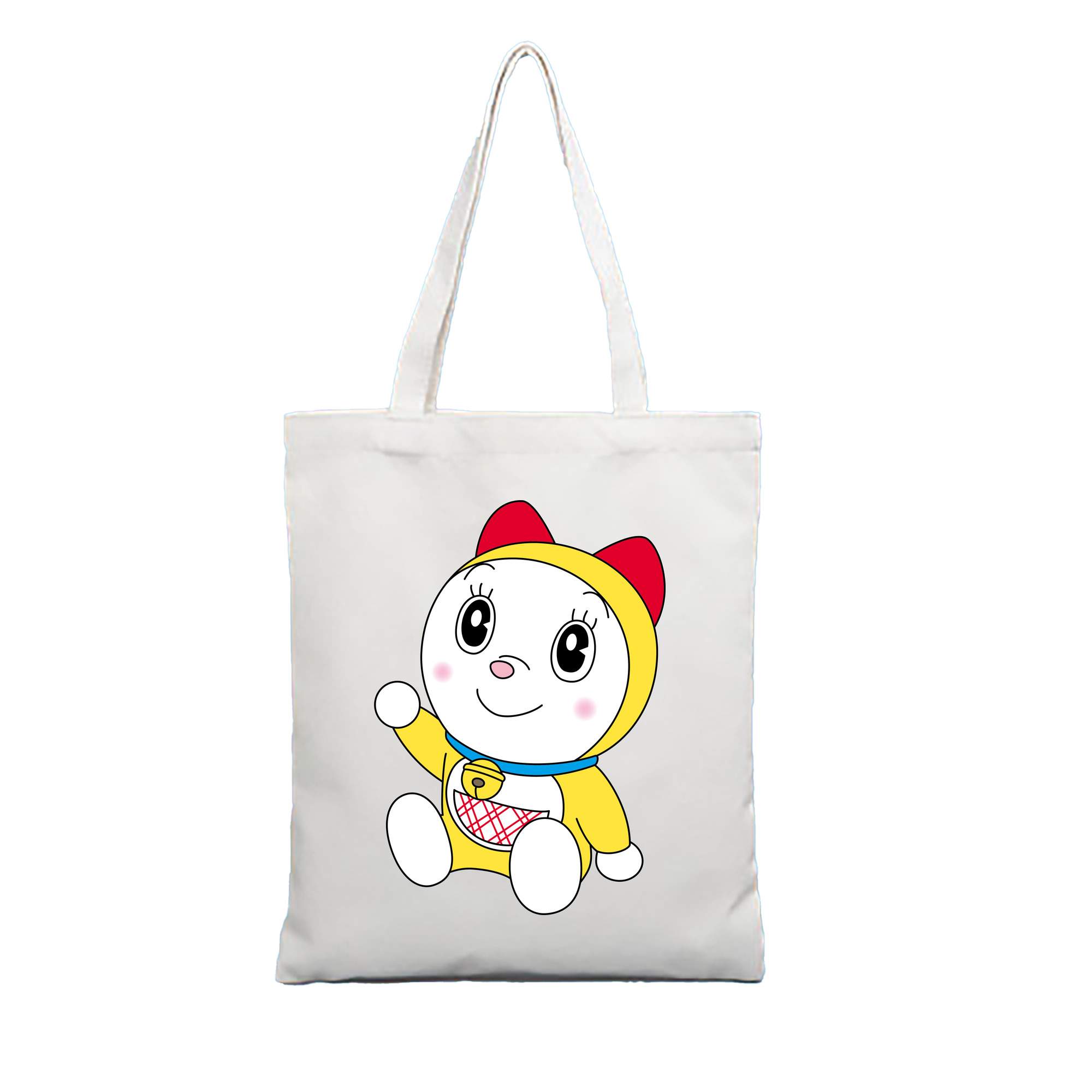 （画像用） ドラえもん ドラミ Doraemon Dorami 縦型キャンバス生地手提げバッグ　トートバッグ