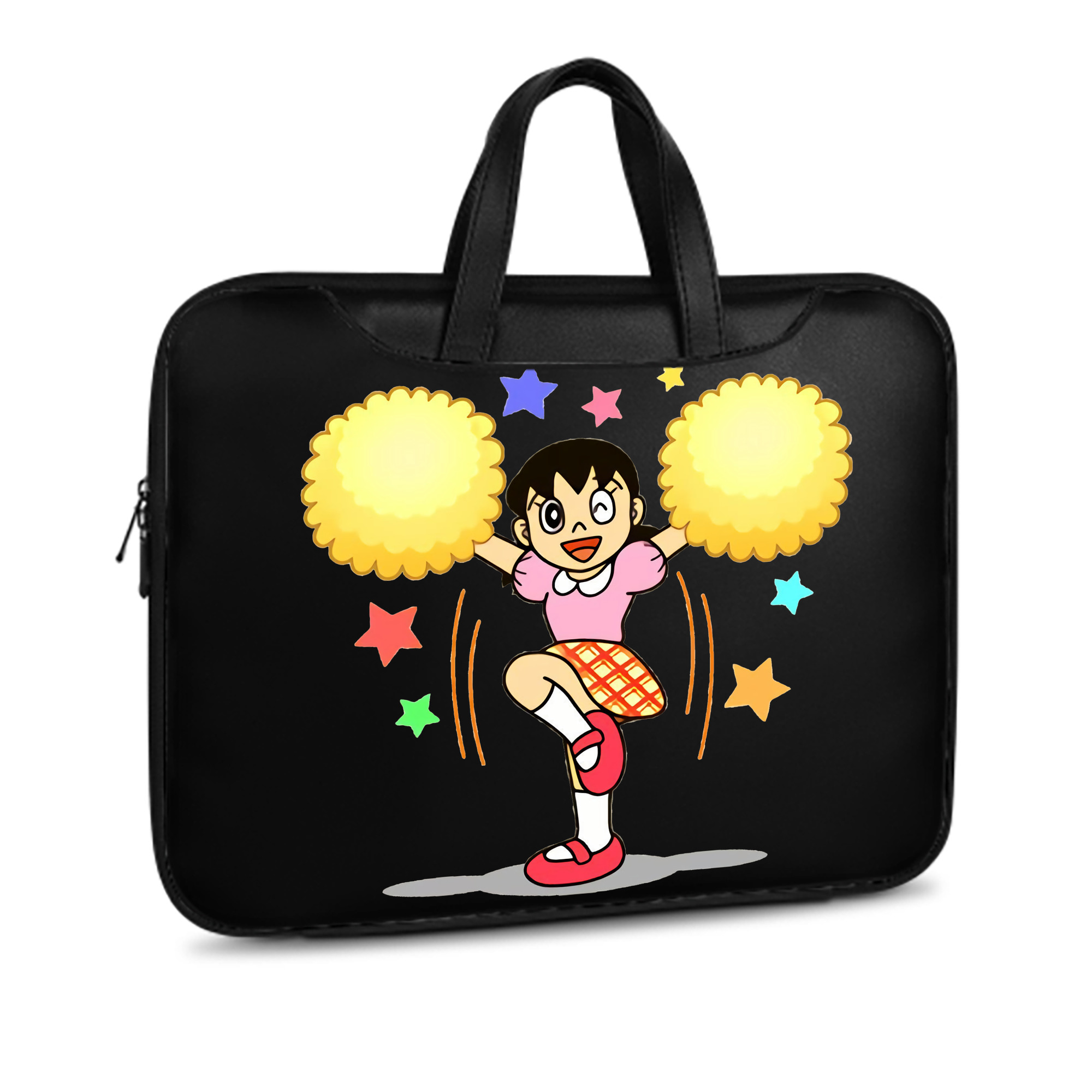 （画像用） ドラえもん みなもと しずか Doraemon Shizuka Minamoto レザーラップトップバッグ　ノートパソコンケース