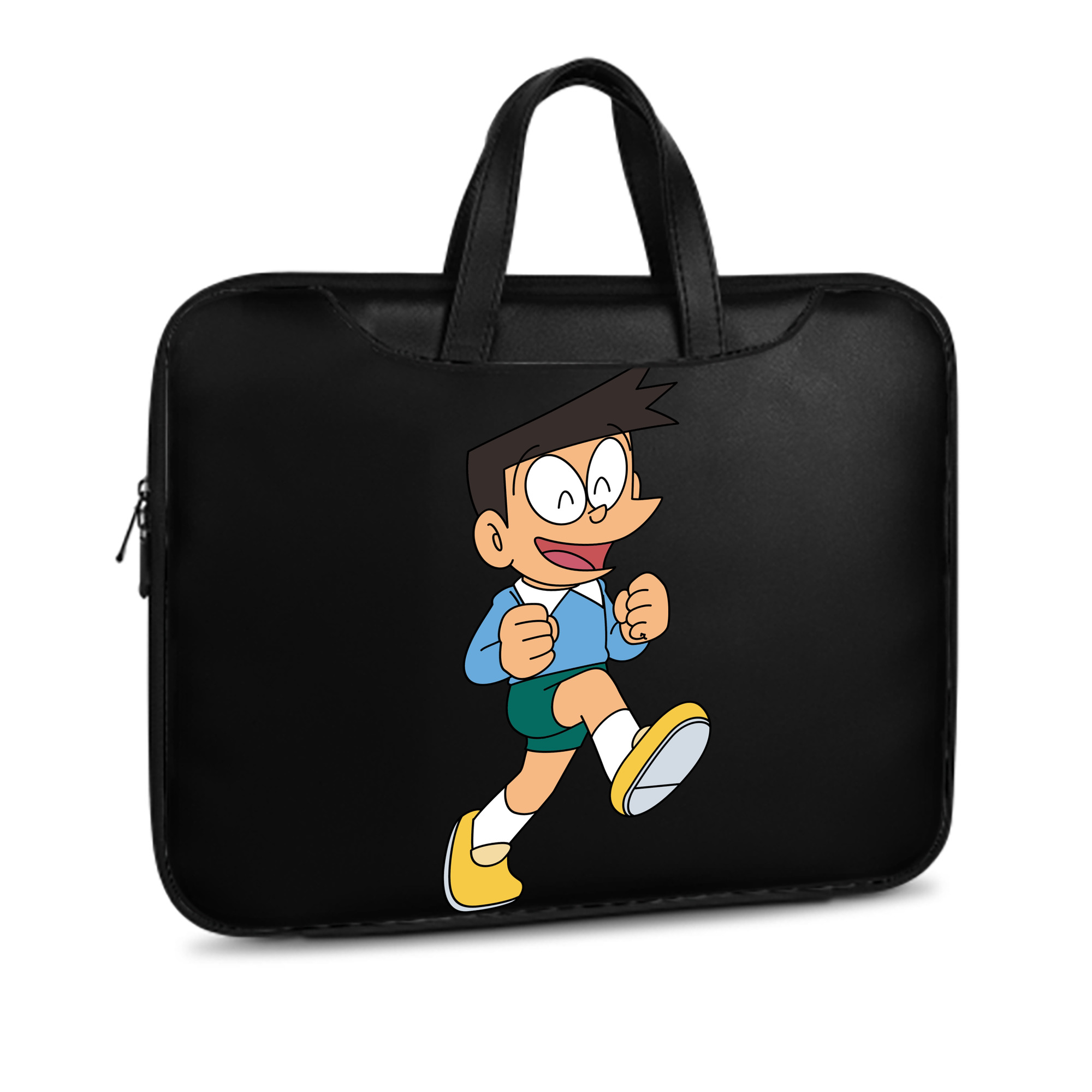 （画像用） ドラえもん 骨川 スネ夫 Doraemon Honekawa Suneo レザーラップトップバッグ　ノートパソコンケース