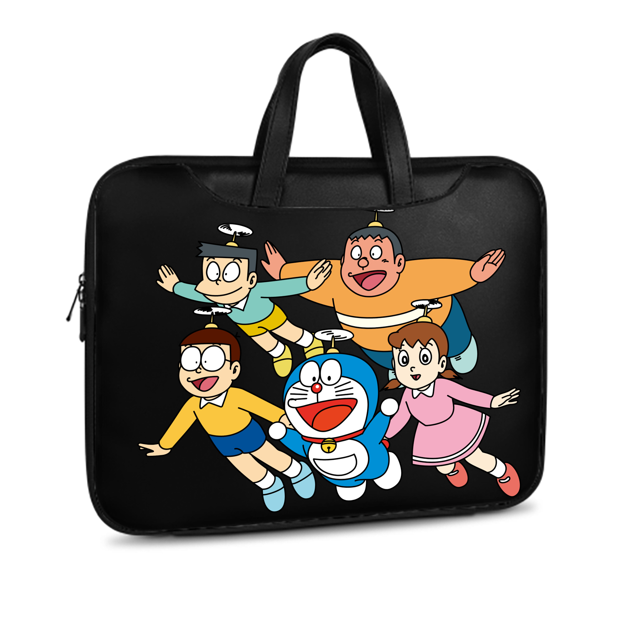 （画像用） ドラえもん 骨川 スネ夫 Doraemon Honekawa Suneo レザーラップトップバッグ　ノートパソコンケース