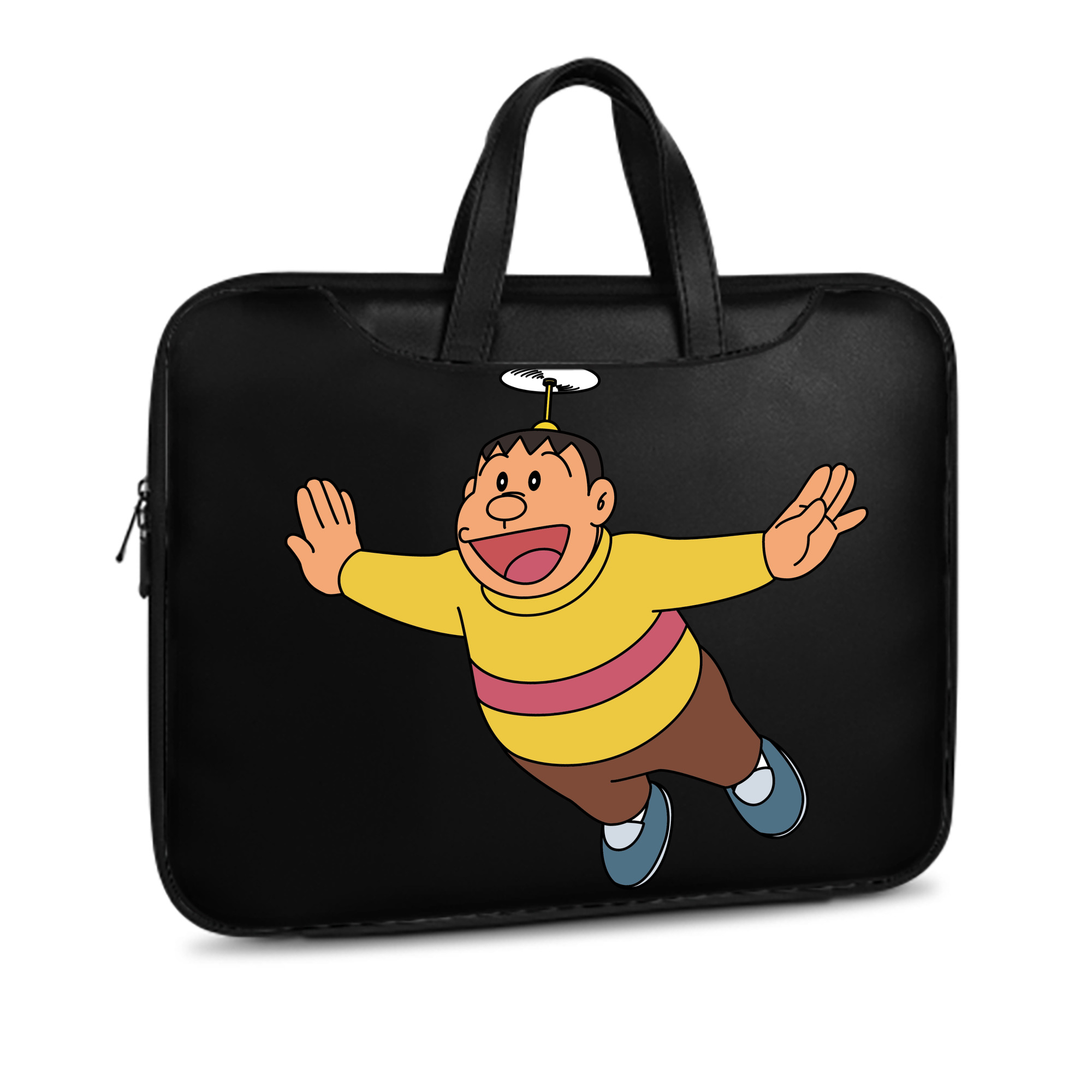 （画像用） ドラえもん 剛田武 Doraemon Gouta Takeshi レザーラップトップバッグ　ノートパソコンケース