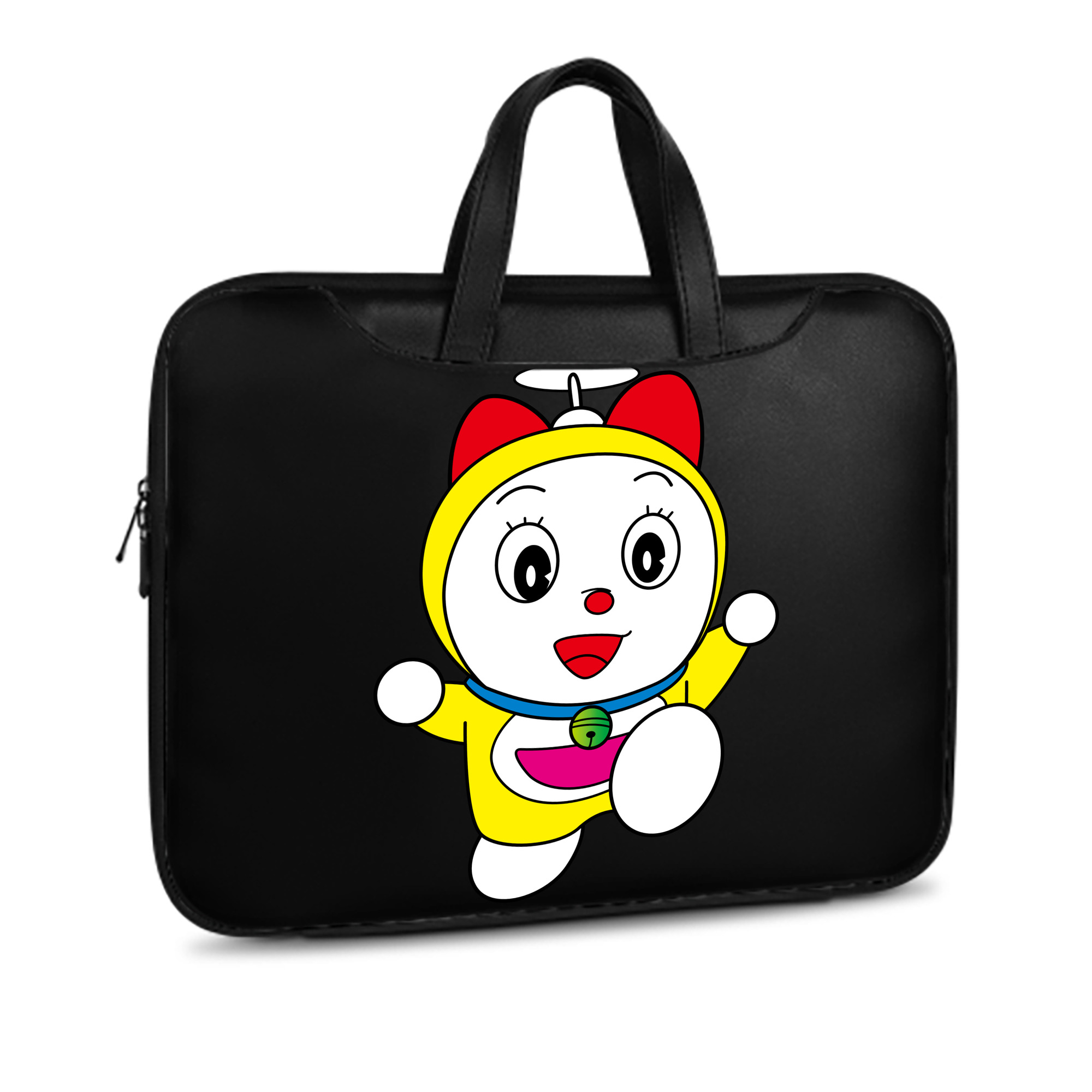 （画像用） ドラえもん ドラミ Doraemon Dorami レザーラップトップバッグ　ノートパソコンケース