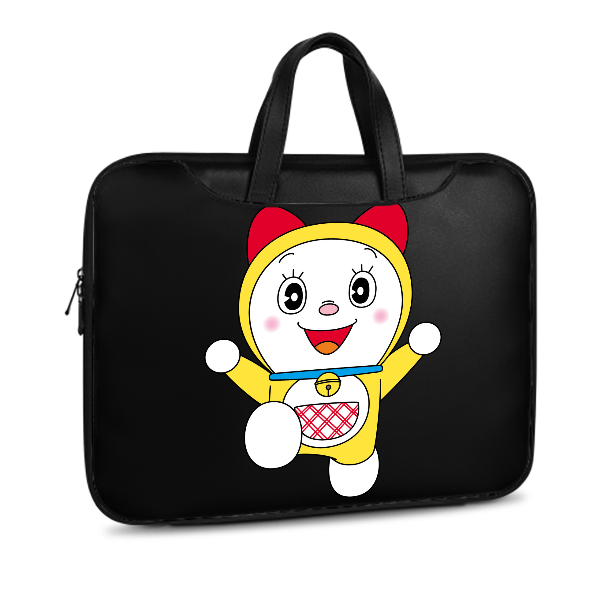 （画像用） ドラえもん ドラミ Doraemon Dorami レザーラップトップバッグ　ノートパソコンケース