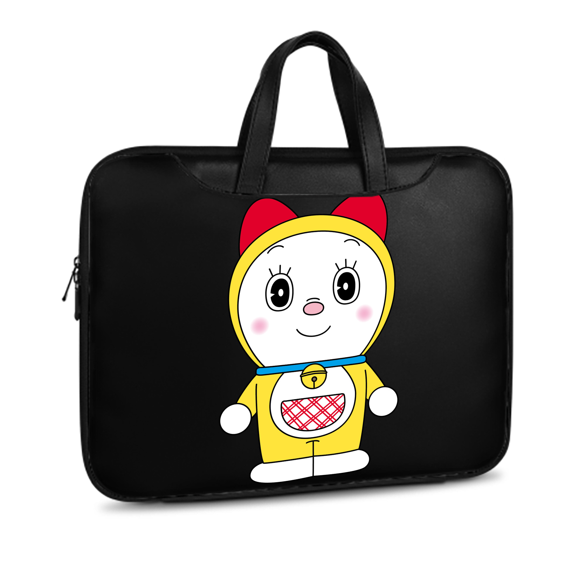（画像用） ドラえもん ドラミ Doraemon Dorami レザーラップトップバッグ　ノートパソコンケース