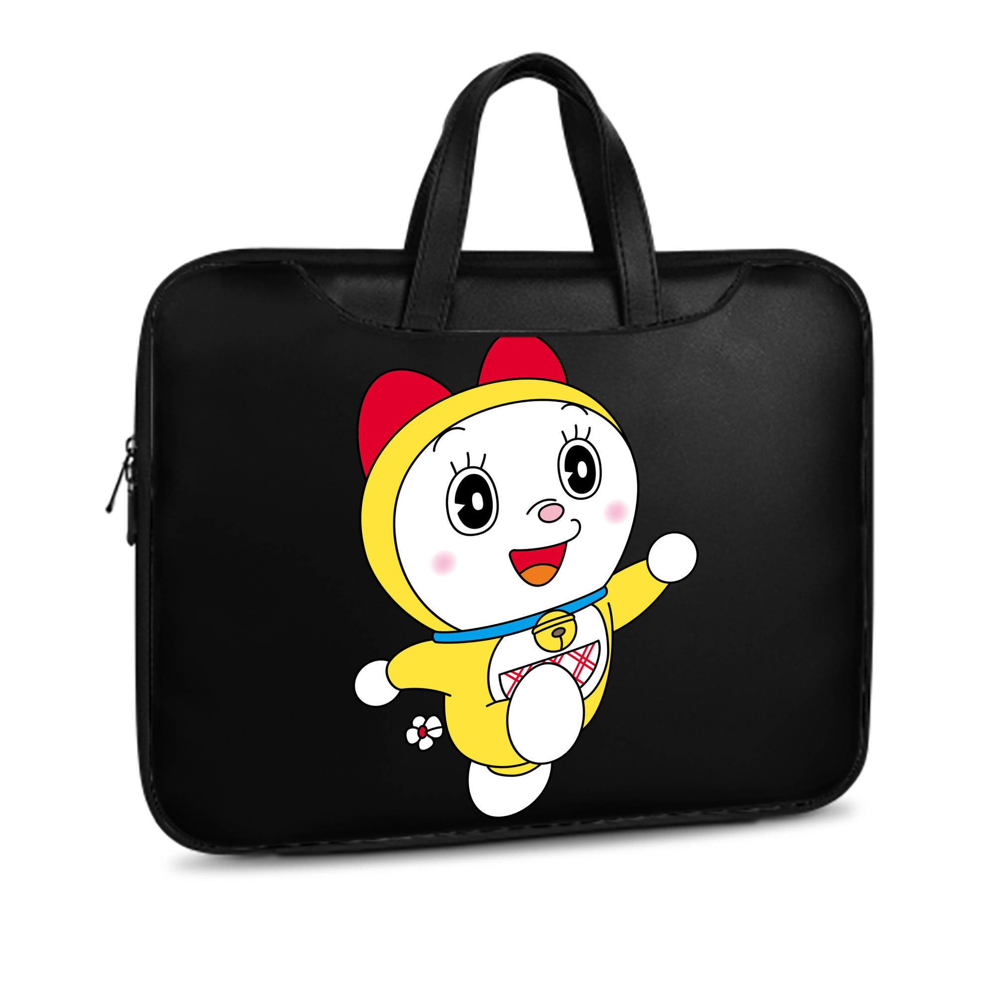 （画像用） ドラえもん ドラミ Doraemon Dorami レザーラップトップバッグ　ノートパソコンケース