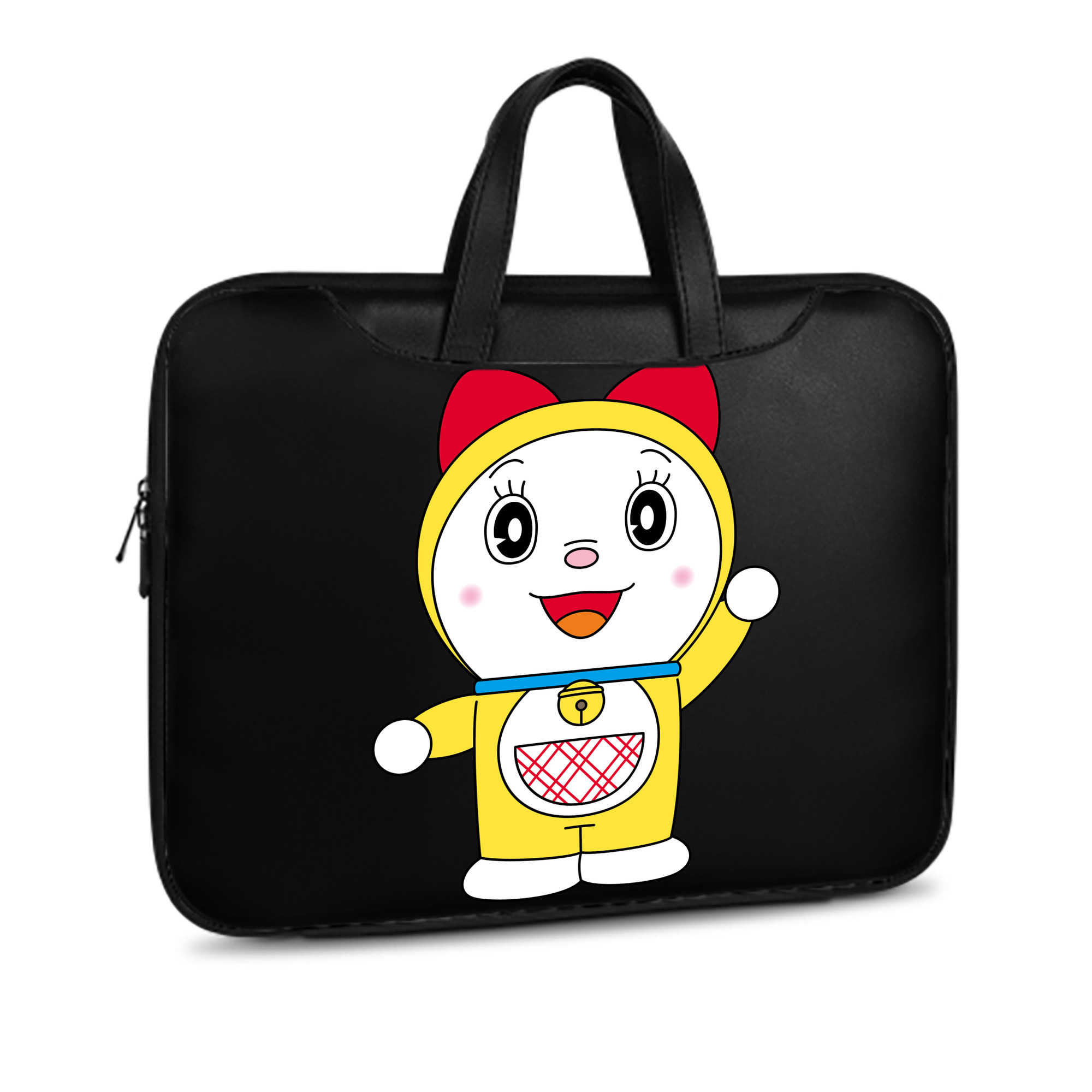 （画像用） ドラえもん ドラミ Doraemon Dorami レザーラップトップバッグ　ノートパソコンケース