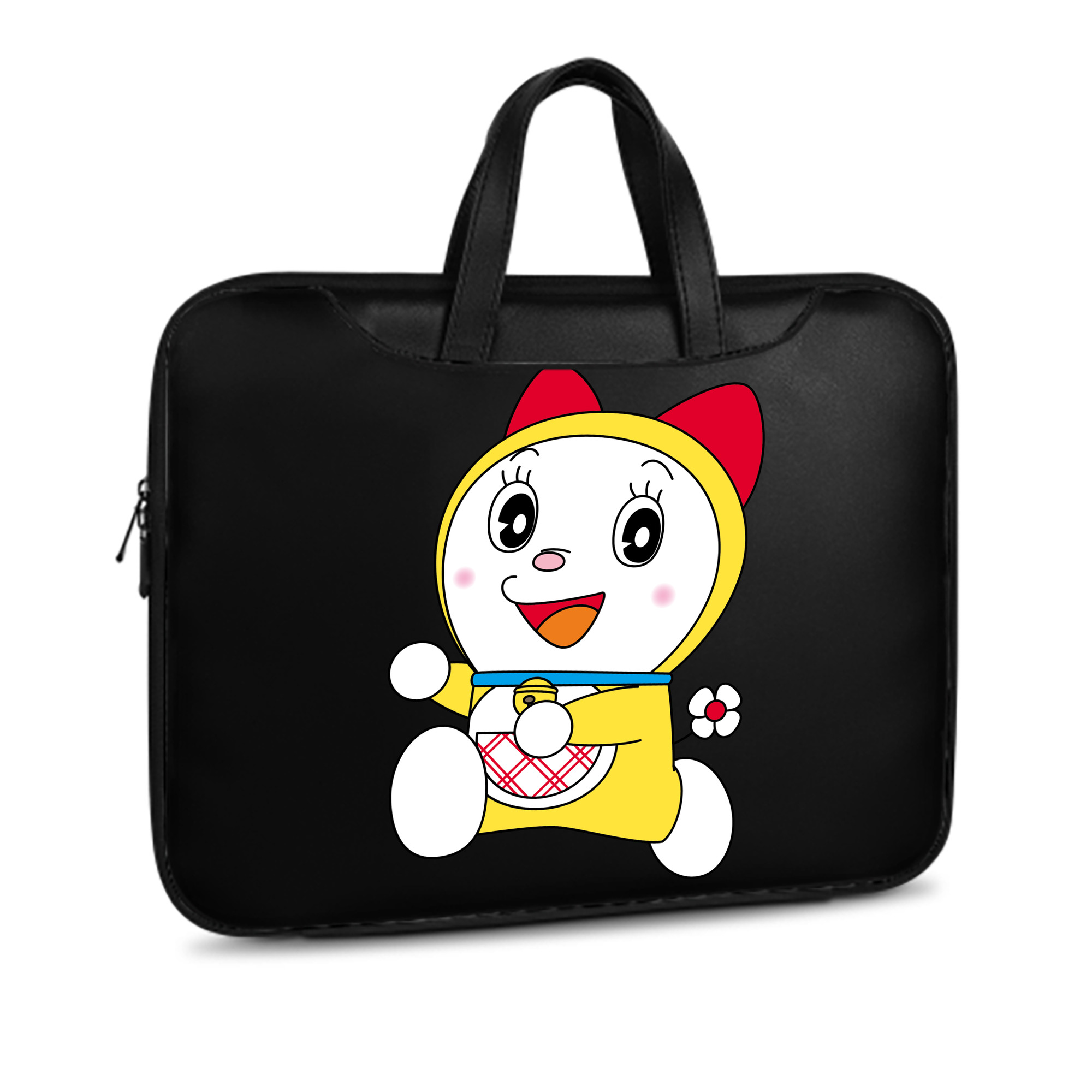 （画像用） ドラえもん ドラミ Doraemon Dorami レザーラップトップバッグ　ノートパソコンケース