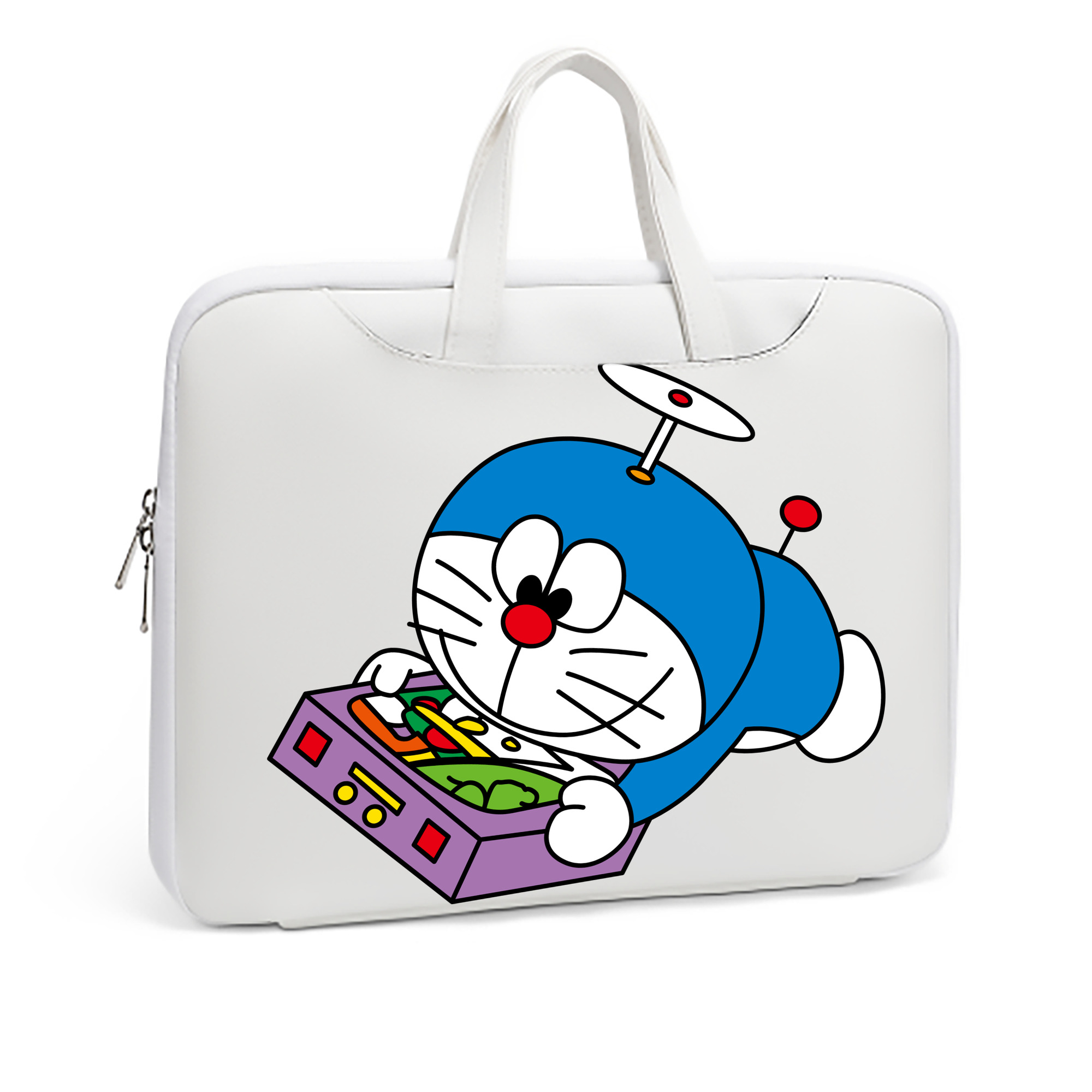 （画像用） ドラえもん Doraemon レザーラップトップバッグ　ノートパソコンケース