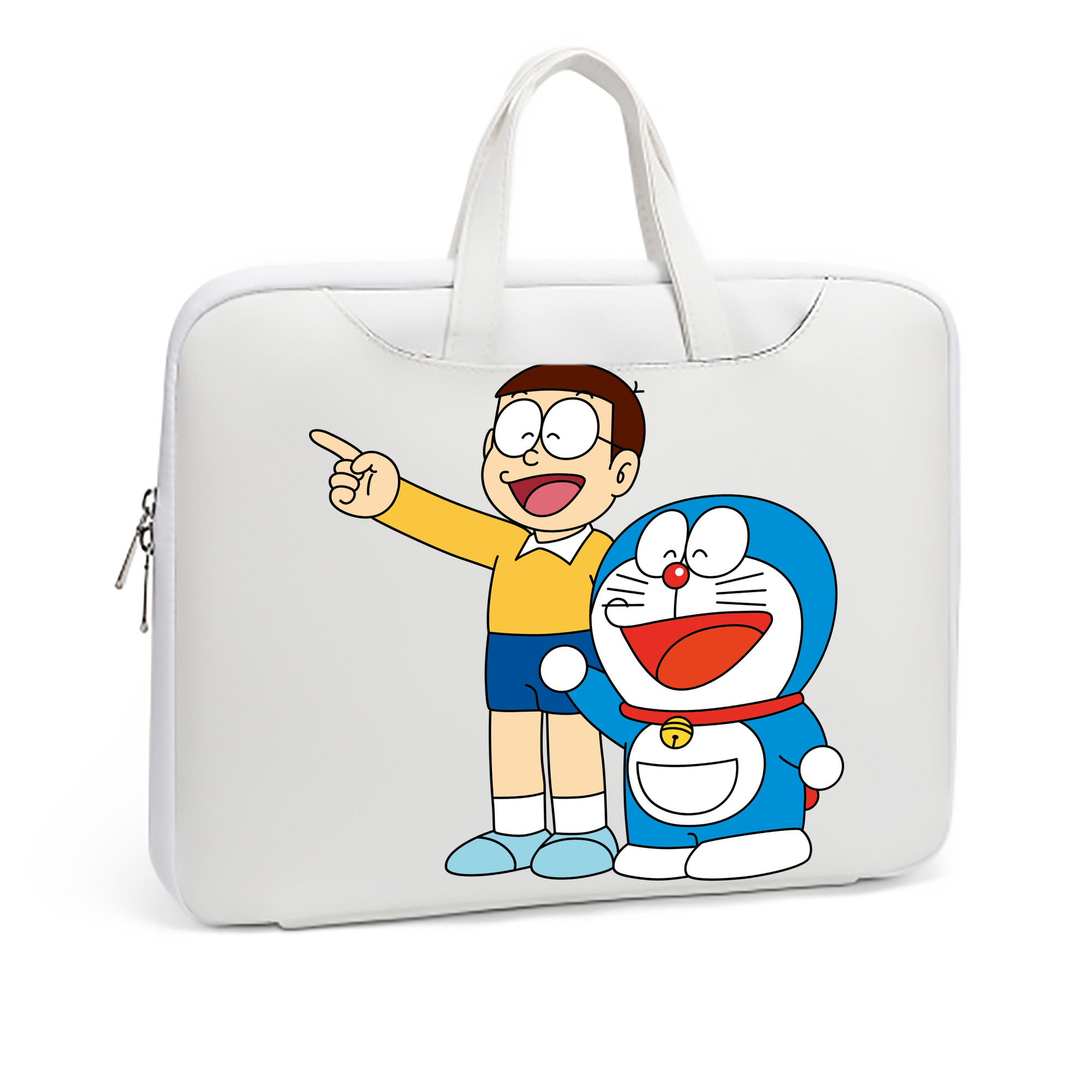 （画像用） ドラえもん 野比 のび太 Doraemon Nobita Nobi レザーラップトップバッグ　ノートパソコンケース