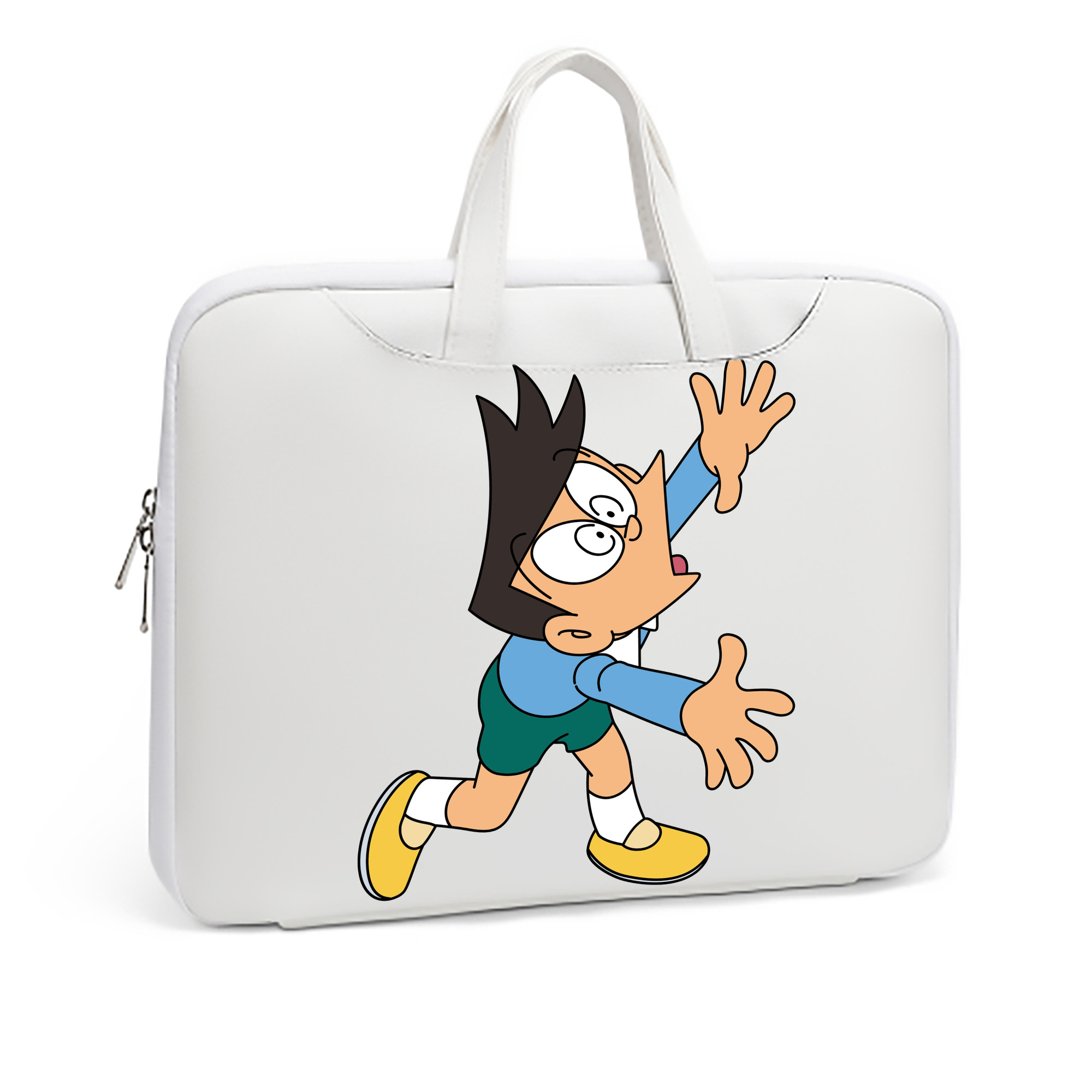 （画像用） ドラえもん 骨川 スネ夫 Doraemon Honekawa Suneo レザーラップトップバッグ　ノートパソコンケース