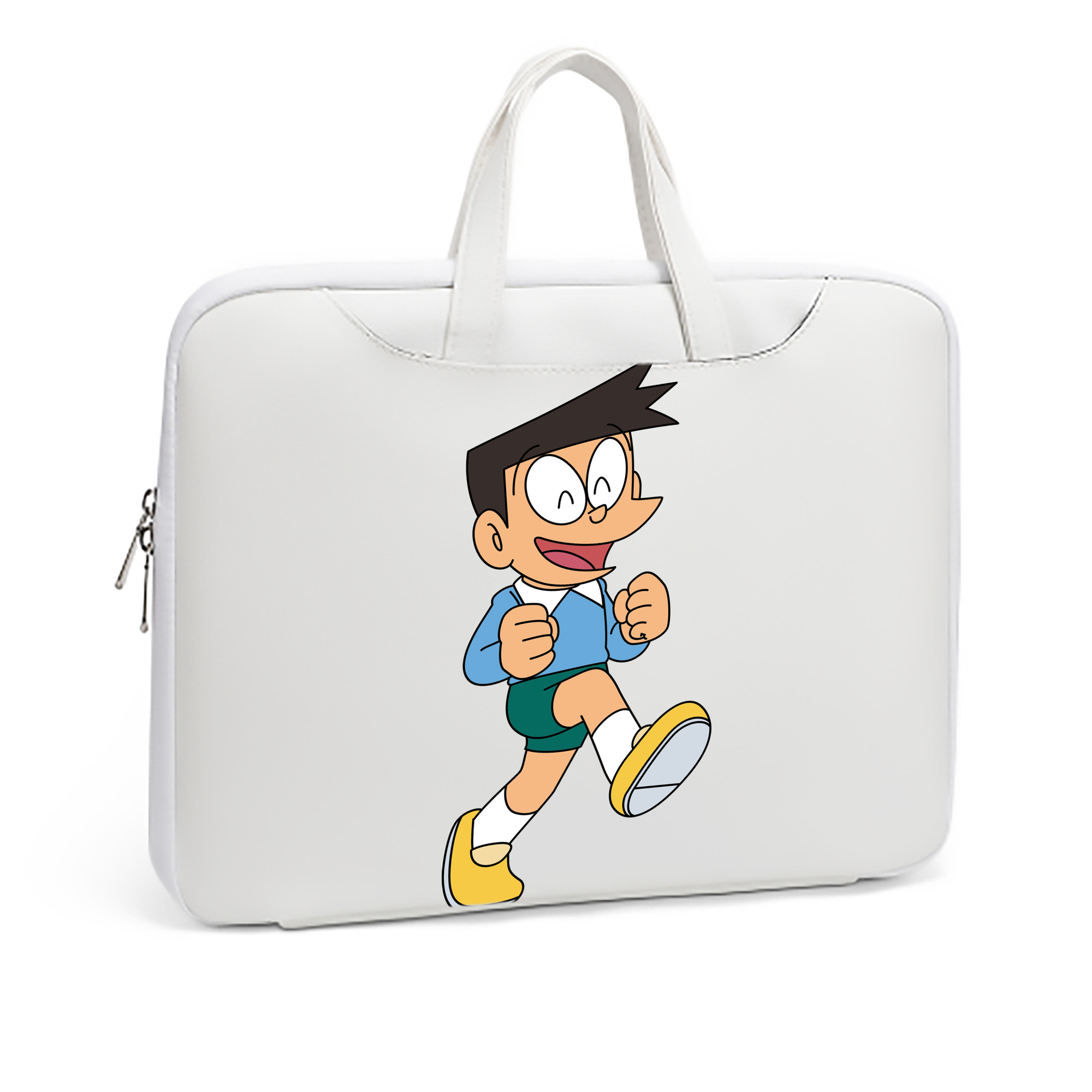 （画像用） ドラえもん 骨川 スネ夫 Doraemon Honekawa Suneo レザーラップトップバッグ　ノートパソコンケース
