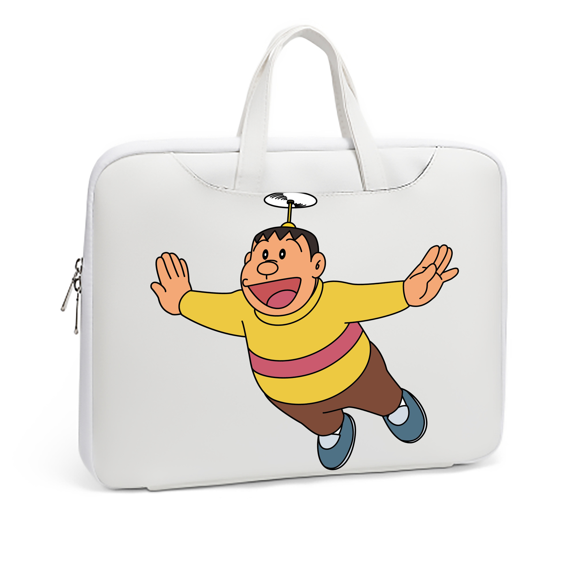 （画像用） ドラえもん 剛田武 Doraemon Gouta Takeshi レザーラップトップバッグ　ノートパソコンケース