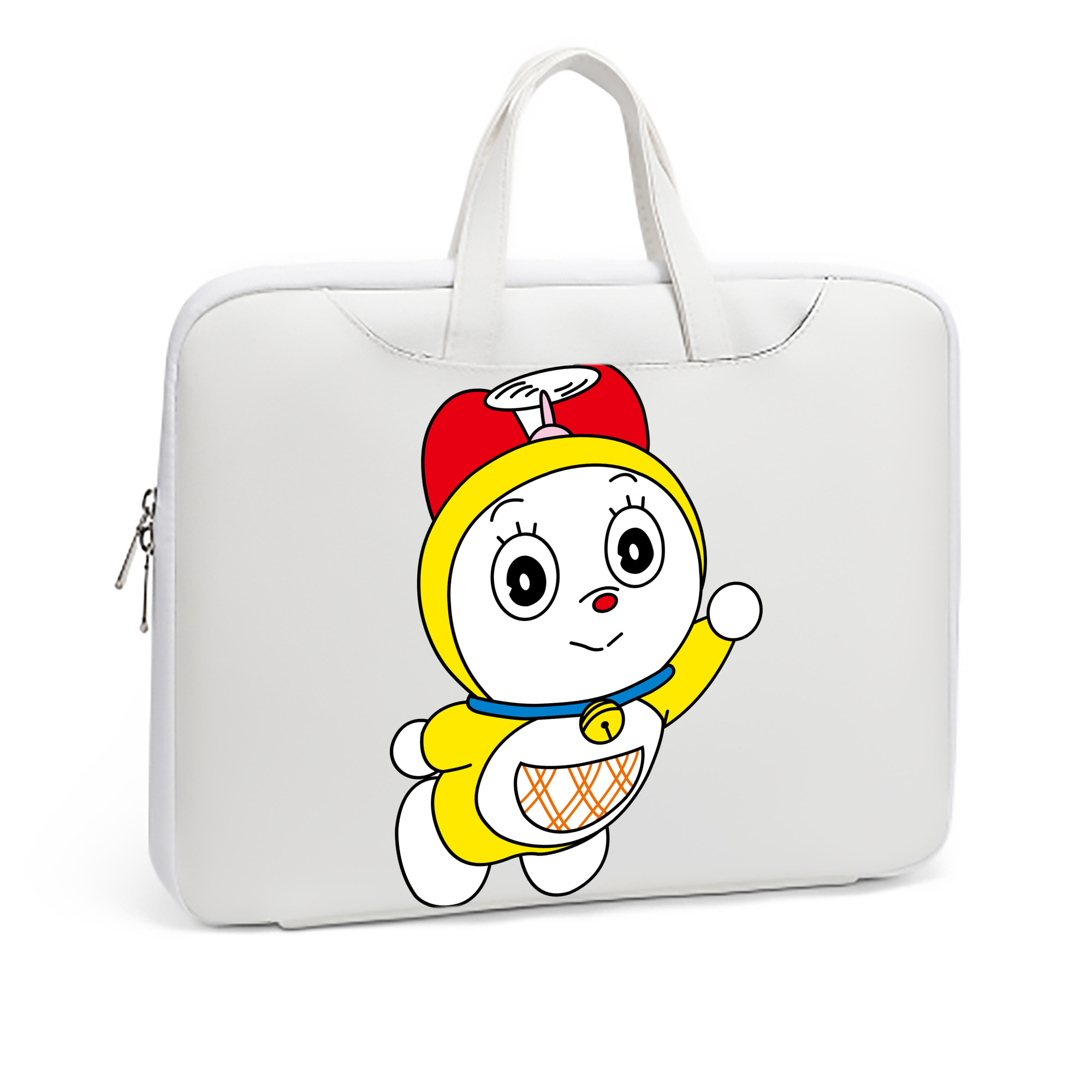 （画像用） ドラえもん ドラミ Doraemon Dorami レザーラップトップバッグ　ノートパソコンケース