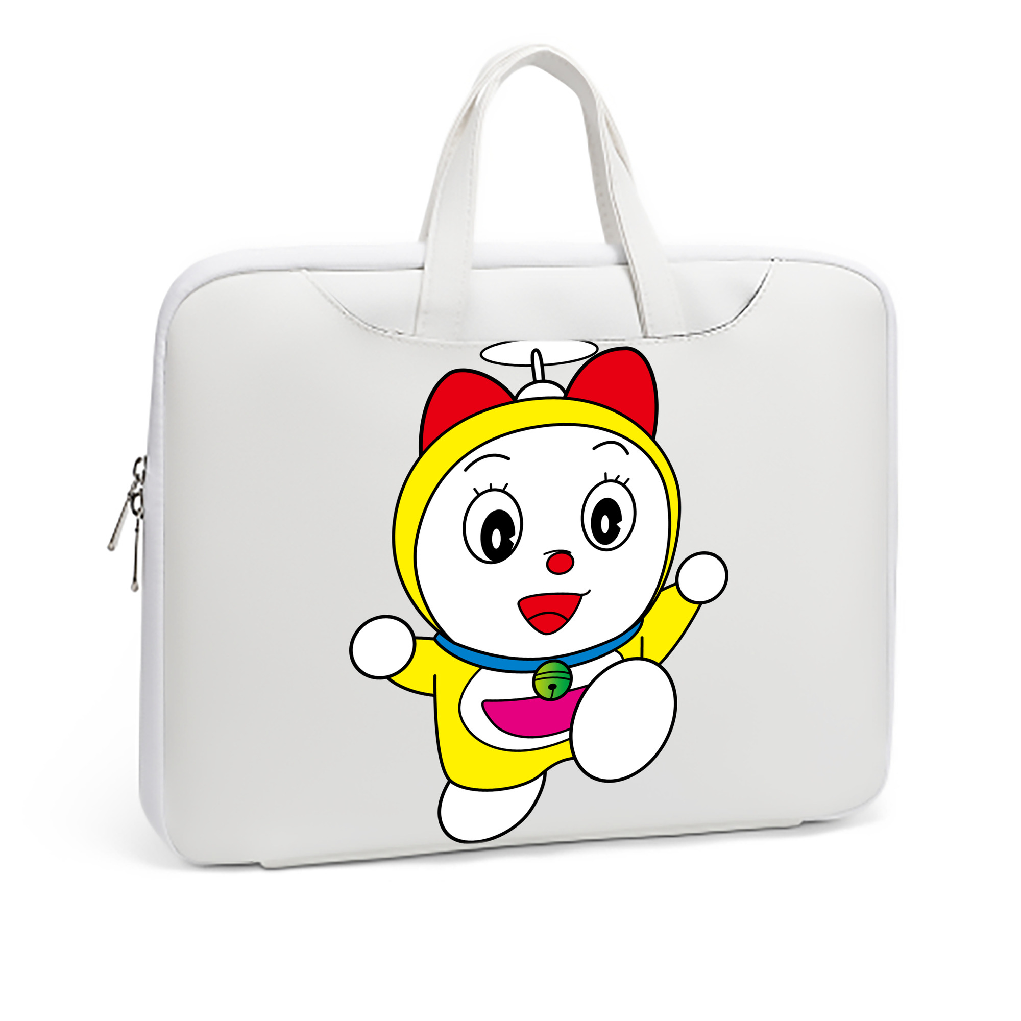 （画像用） ドラえもん ドラミ Doraemon Dorami レザーラップトップバッグ　ノートパソコンケース