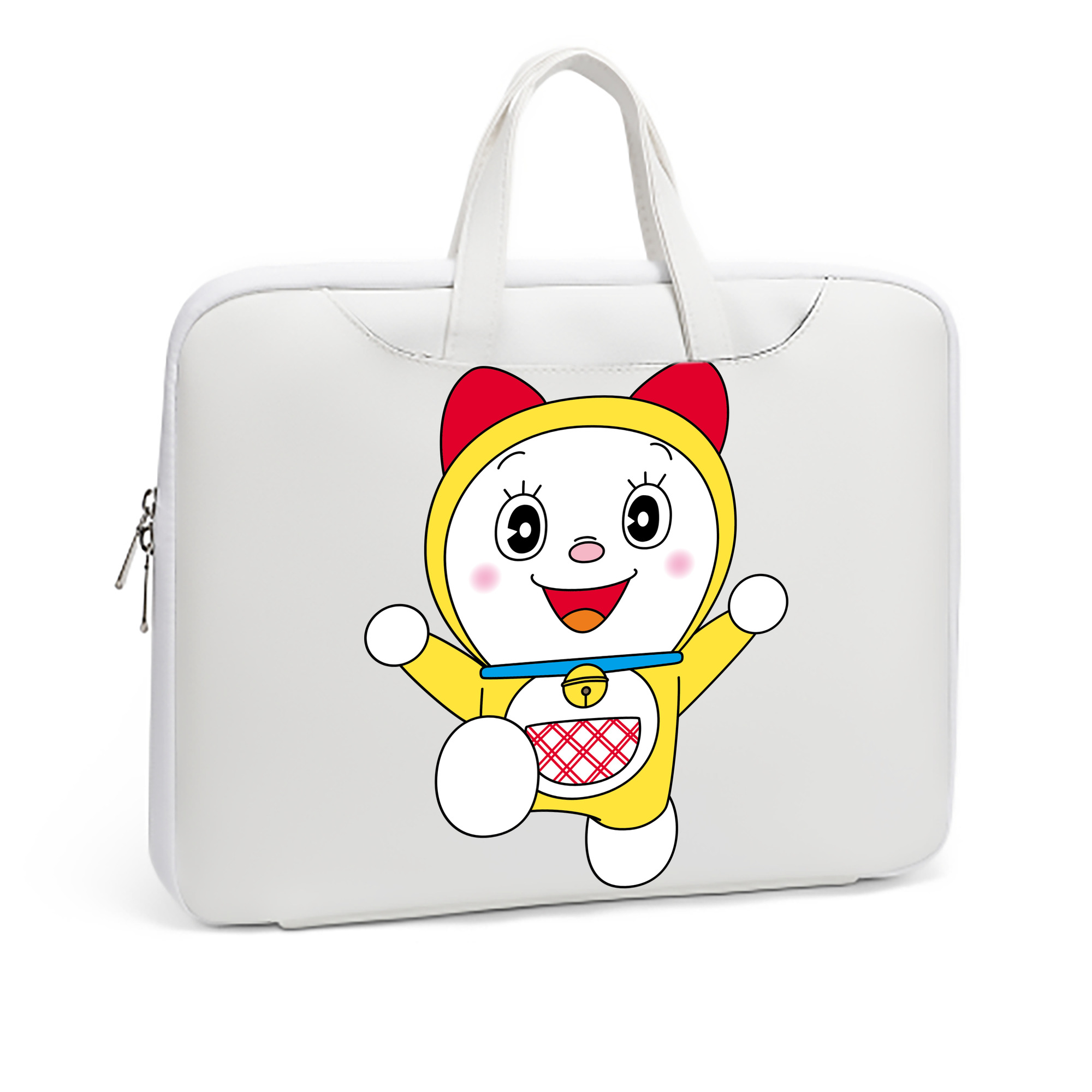 （画像用） ドラえもん ドラミ Doraemon Dorami レザーラップトップバッグ　ノートパソコンケース