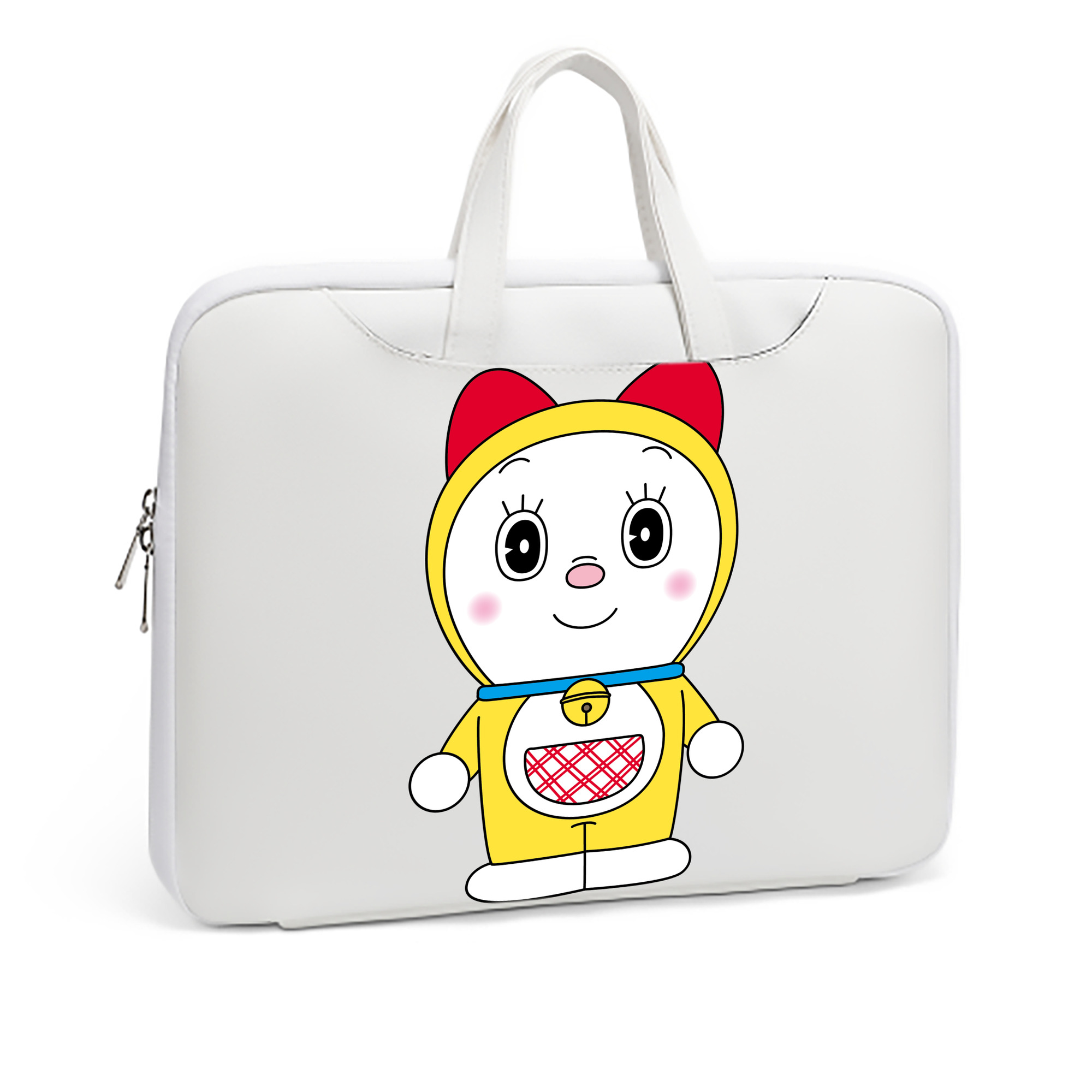 （画像用） ドラえもん ドラミ Doraemon Dorami レザーラップトップバッグ　ノートパソコンケース