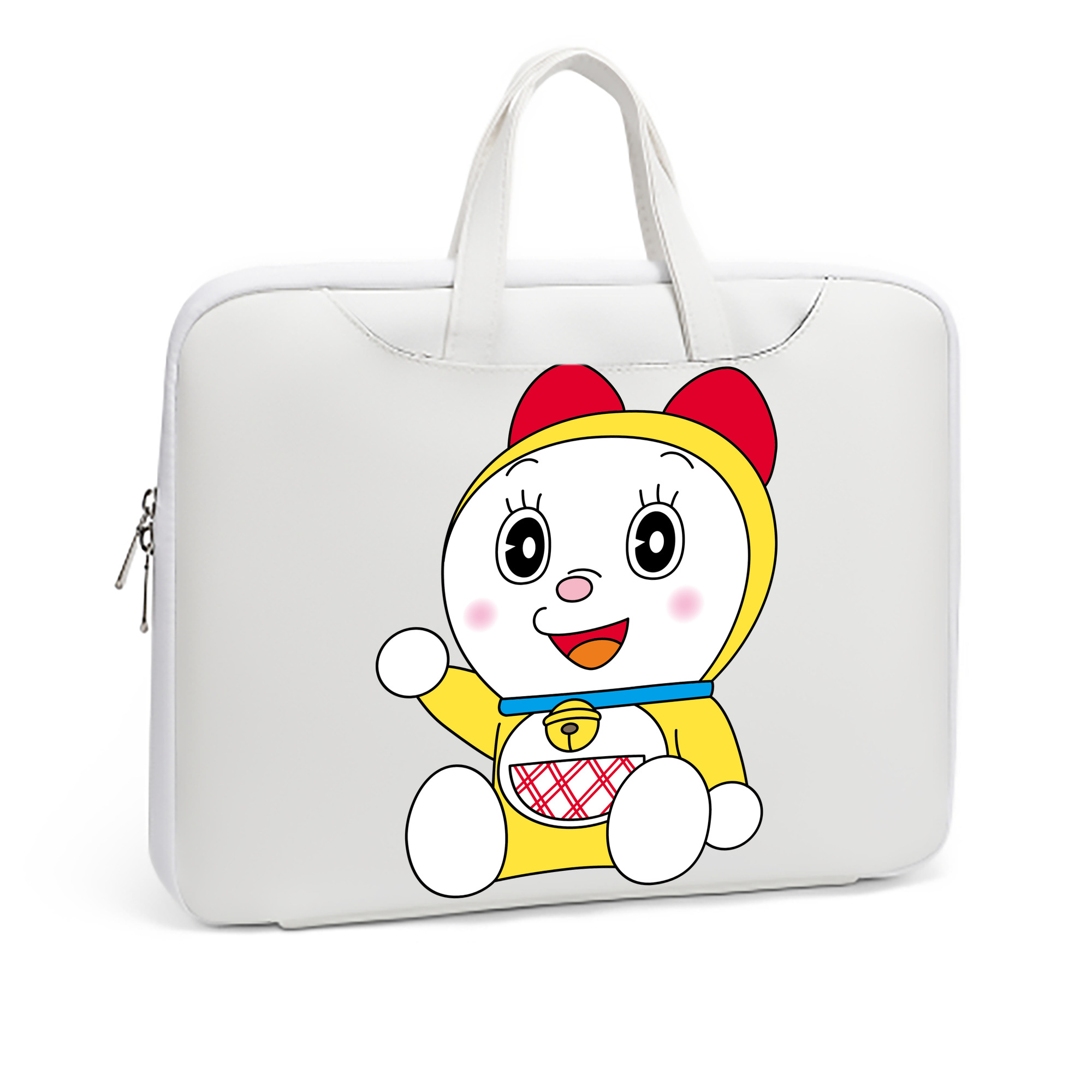 （画像用） ドラえもん ドラミ Doraemon Dorami レザーラップトップバッグ　ノートパソコンケース