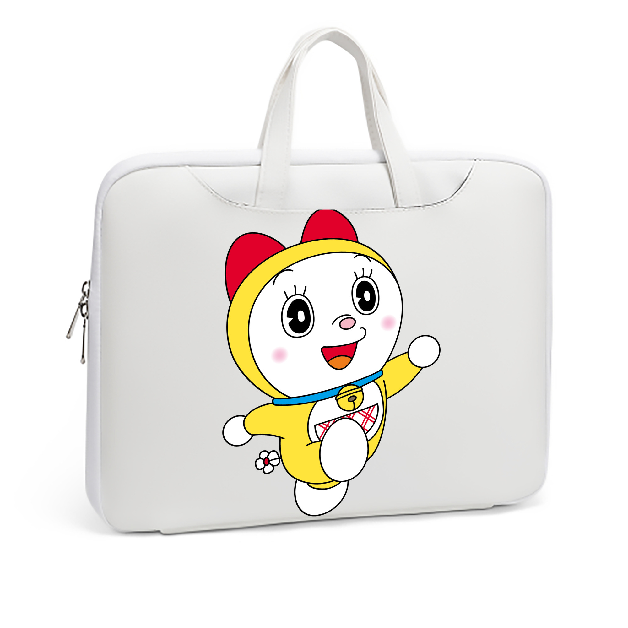 （画像用） ドラえもん ドラミ Doraemon Dorami レザーラップトップバッグ　ノートパソコンケース