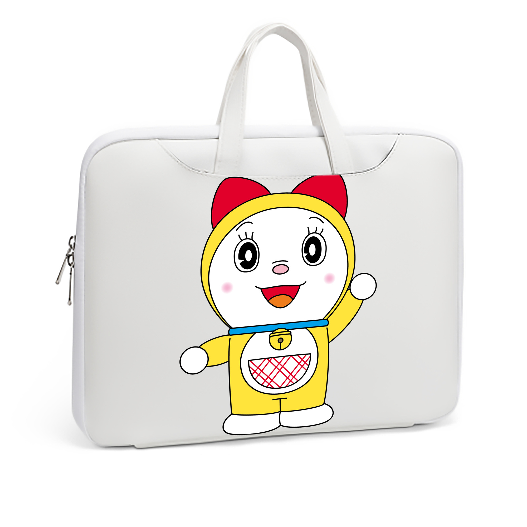 （画像用） ドラえもん ドラミ Doraemon Dorami レザーラップトップバッグ　ノートパソコンケース