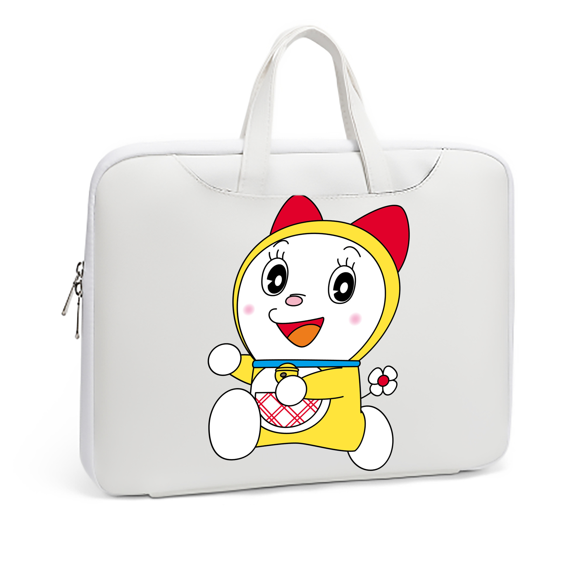 （画像用） ドラえもん ドラミ Doraemon Dorami レザーラップトップバッグ　ノートパソコンケース