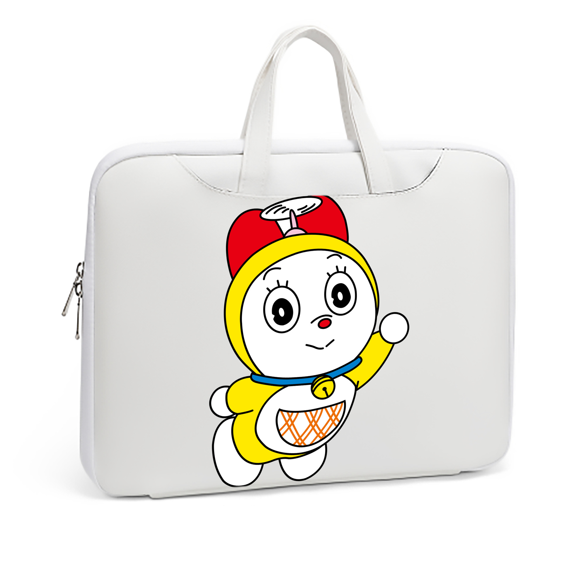 （画像用） ドラえもん ドラミ Doraemon Dorami レザーラップトップバッグ　ノートパソコンケース