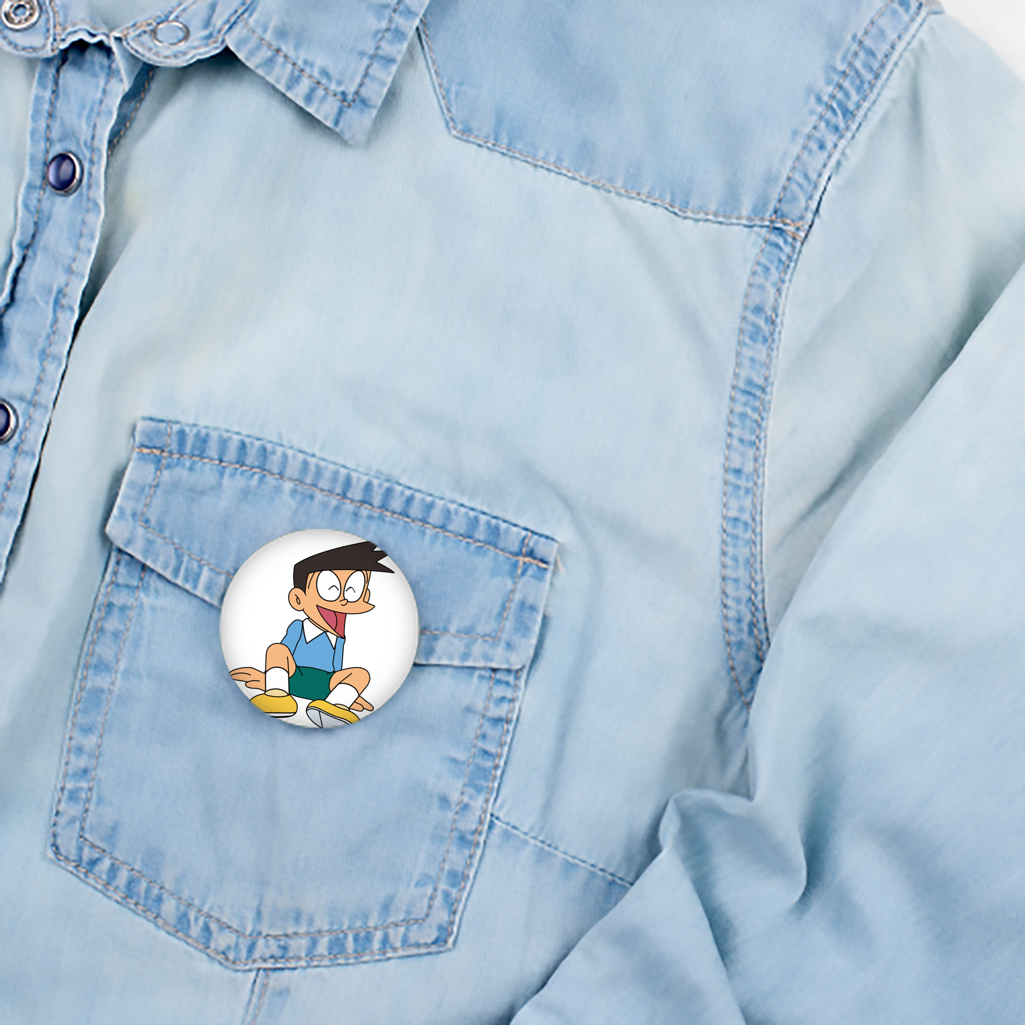 ドラえもん 骨川 スネ夫 Doraemon Honekawa Suneo 6cm 缶バッジ 複数セット
