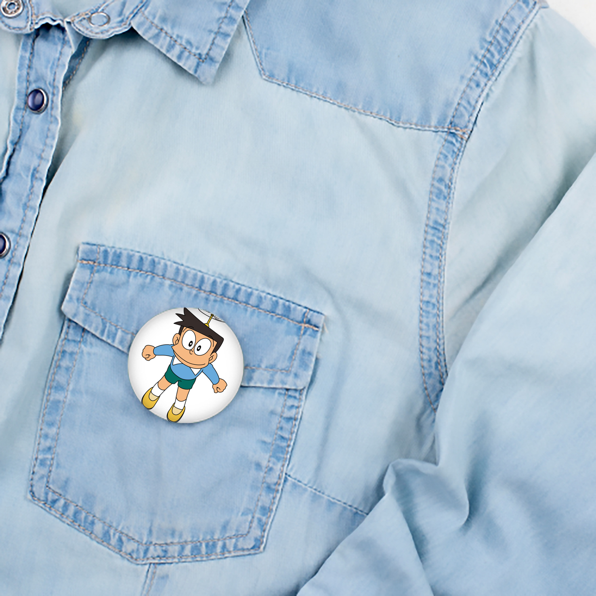 ドラえもん 骨川 スネ夫 Doraemon Honekawa Suneo 6cm 缶バッジ 複数セット