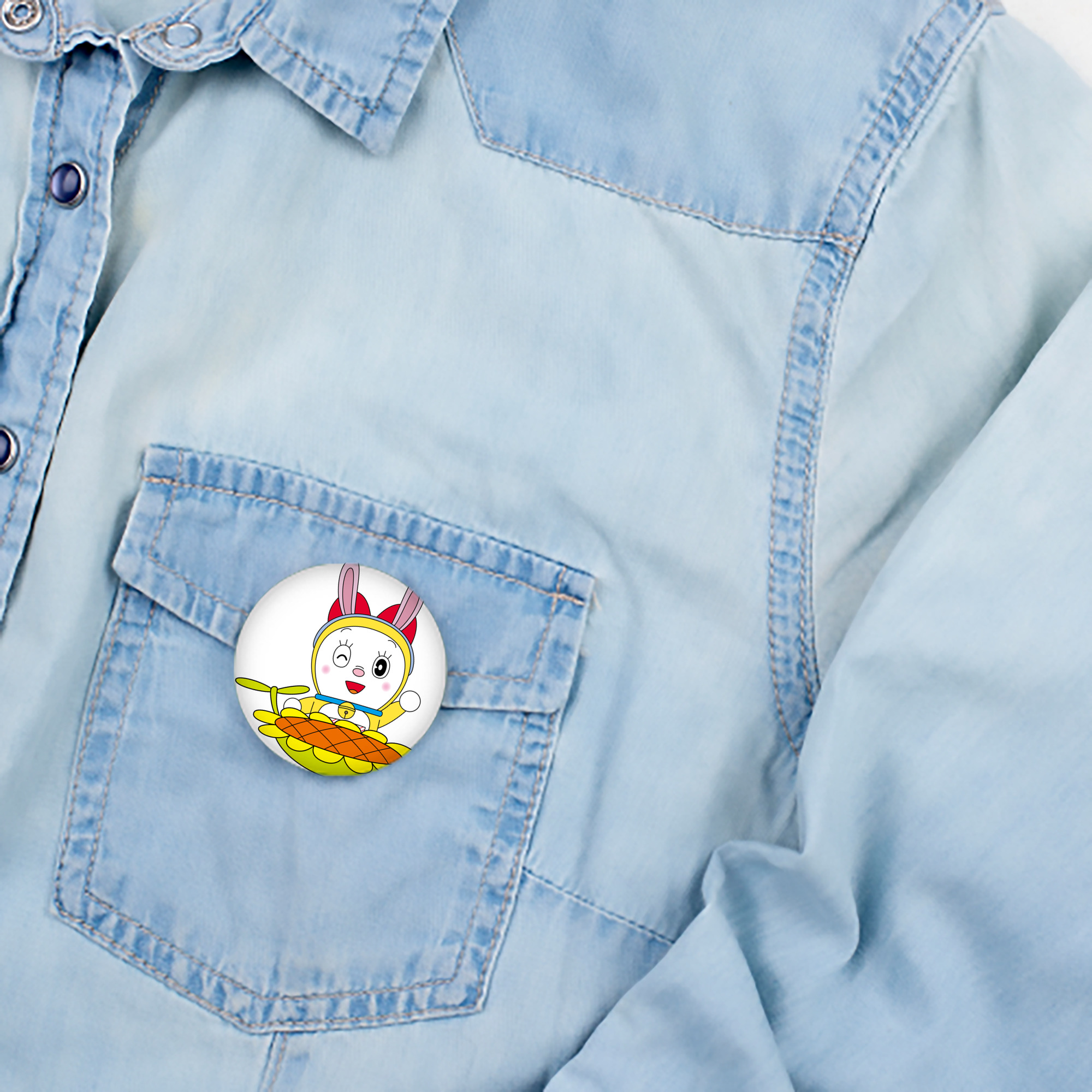ドラえもん ドラミ Doraemon Dorami 6cm 缶バッジ 複数セット