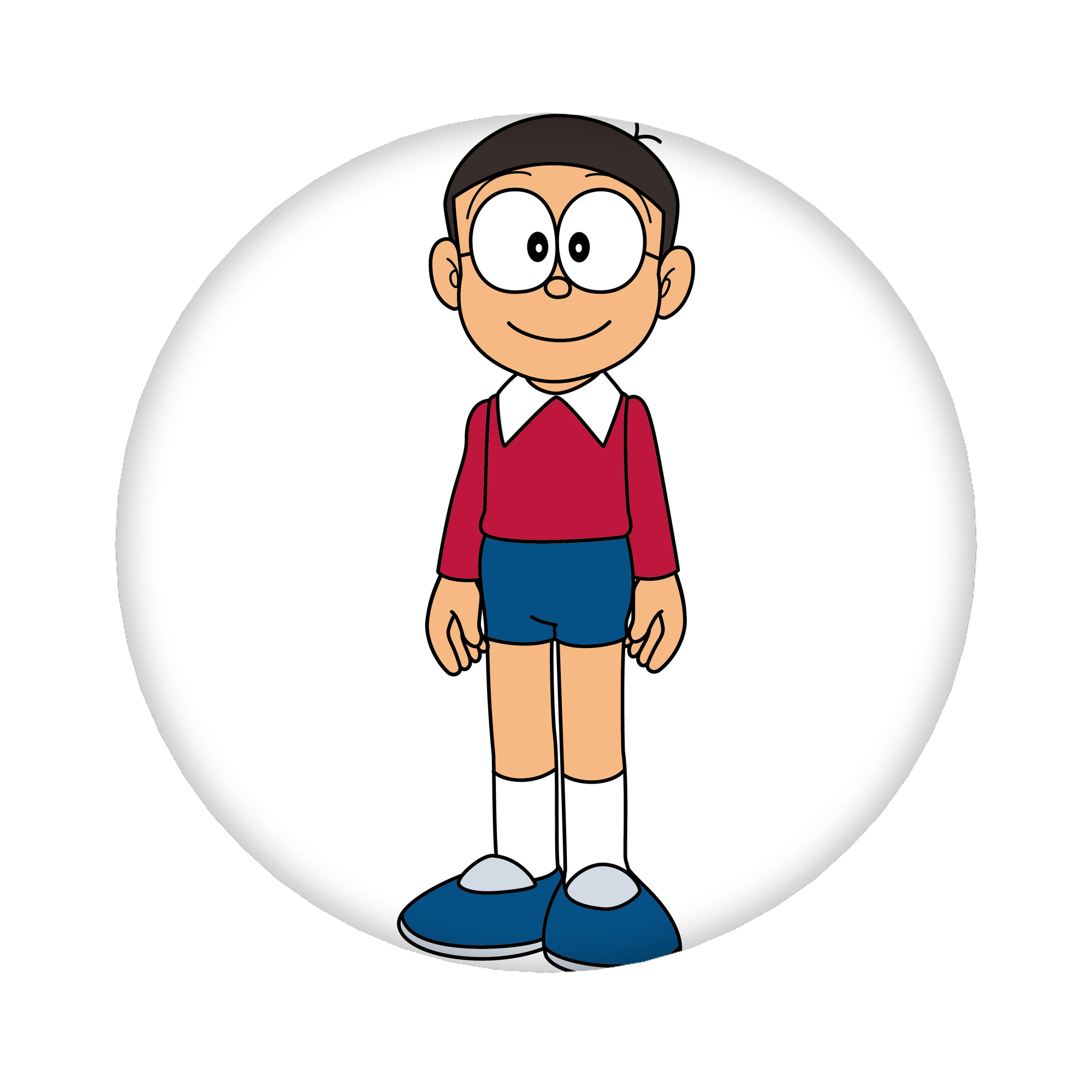 （画像用） ドラえもん 野比 のび太 Doraemon Nobita Nobi 6cm 缶バッジ 複数セット
