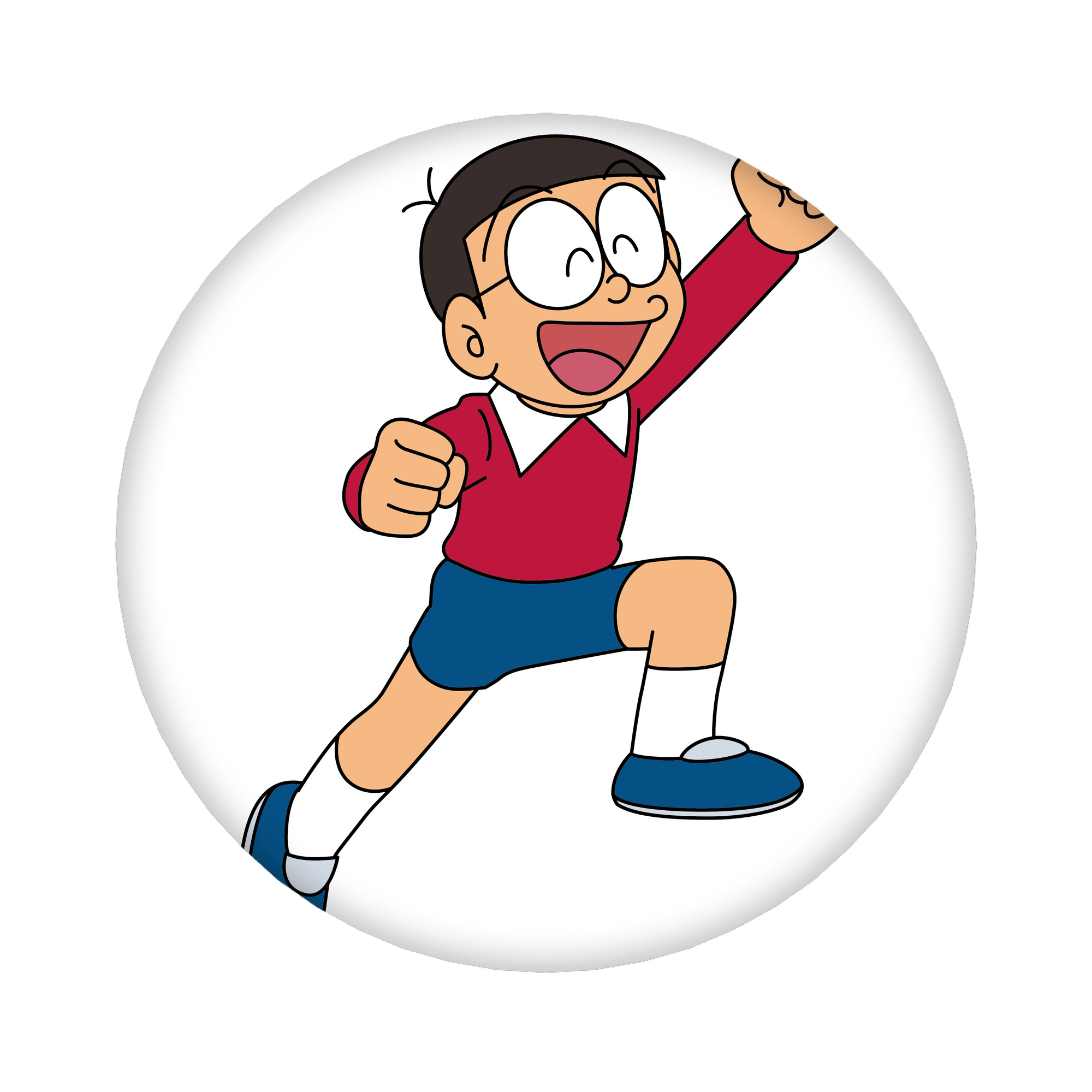 （画像用） ドラえもん 野比 のび太 Doraemon Nobita Nobi 6cm 缶バッジ 複数セット