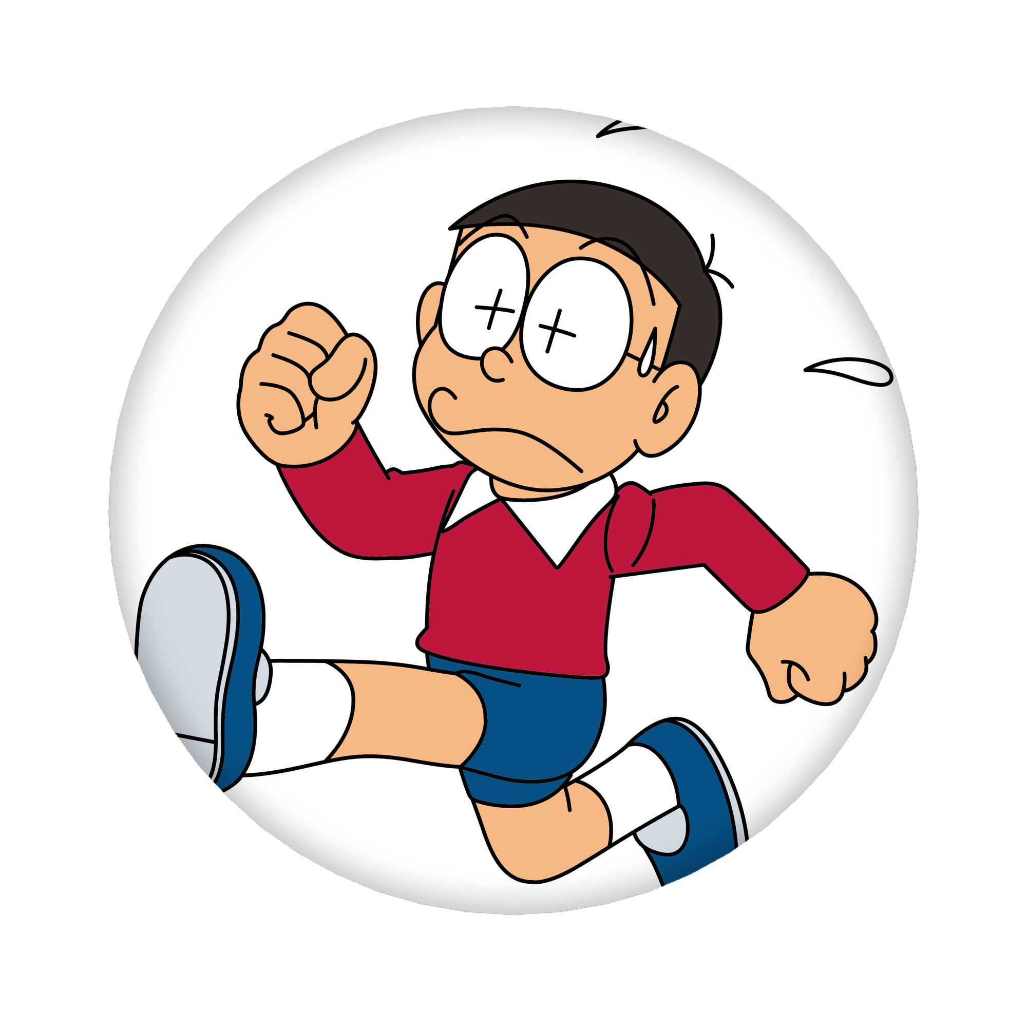 （画像用） ドラえもん 野比 のび太 Doraemon Nobita Nobi 6cm 缶バッジ 複数セット