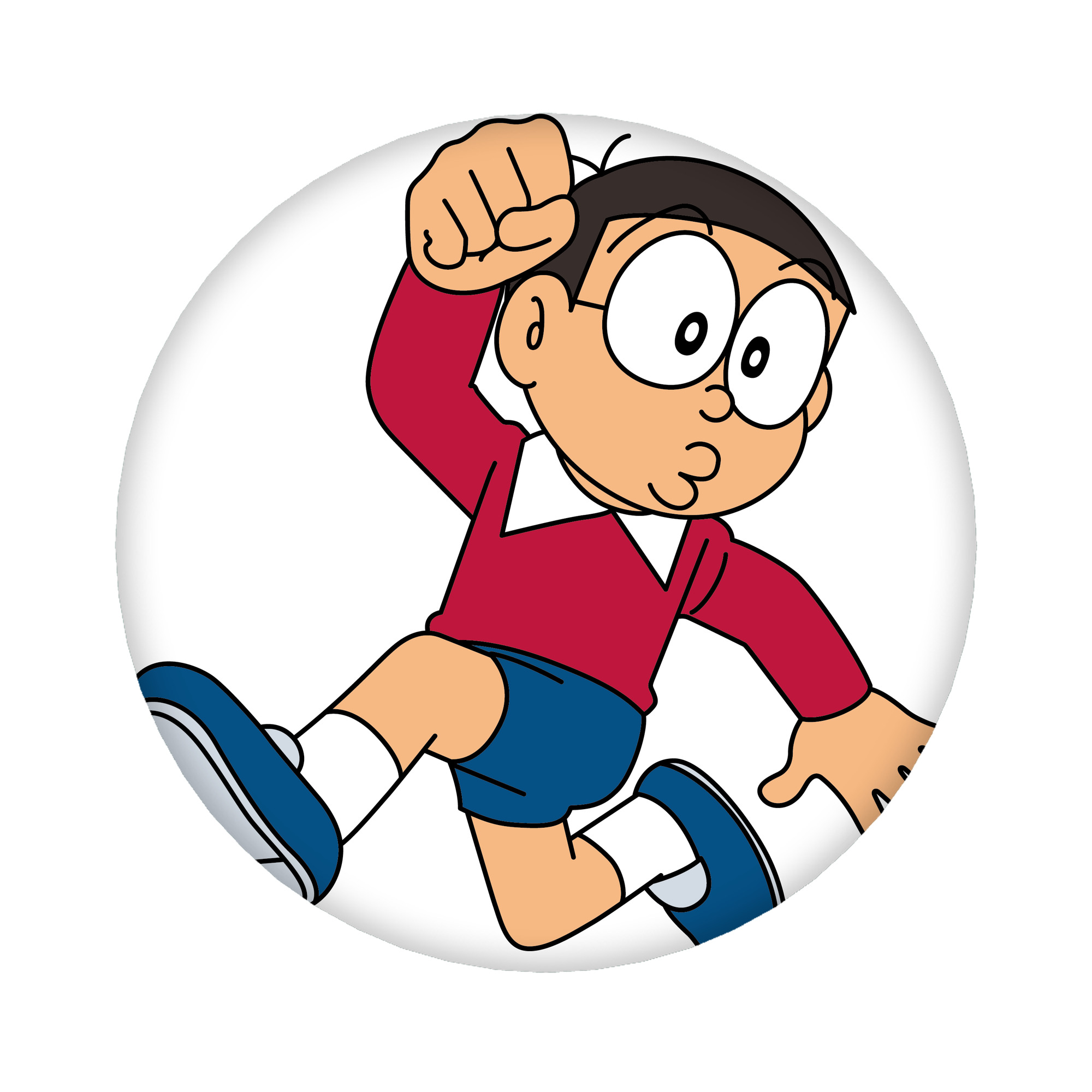 （画像用） ドラえもん 野比 のび太 Doraemon Nobita Nobi 6cm 缶バッジ 複数セット