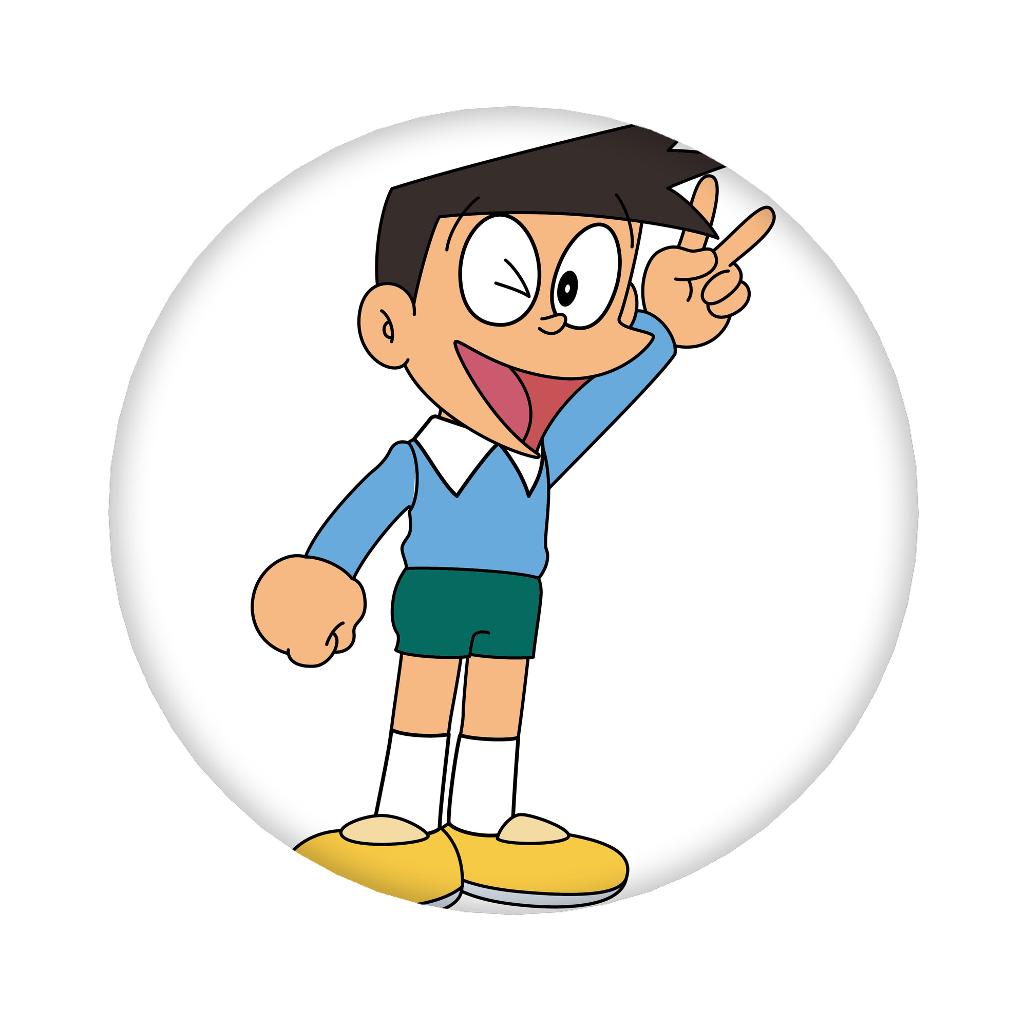 （画像用） ドラえもん 骨川 スネ夫 Doraemon Honekawa Suneo 6cm 缶バッジ 複数セット