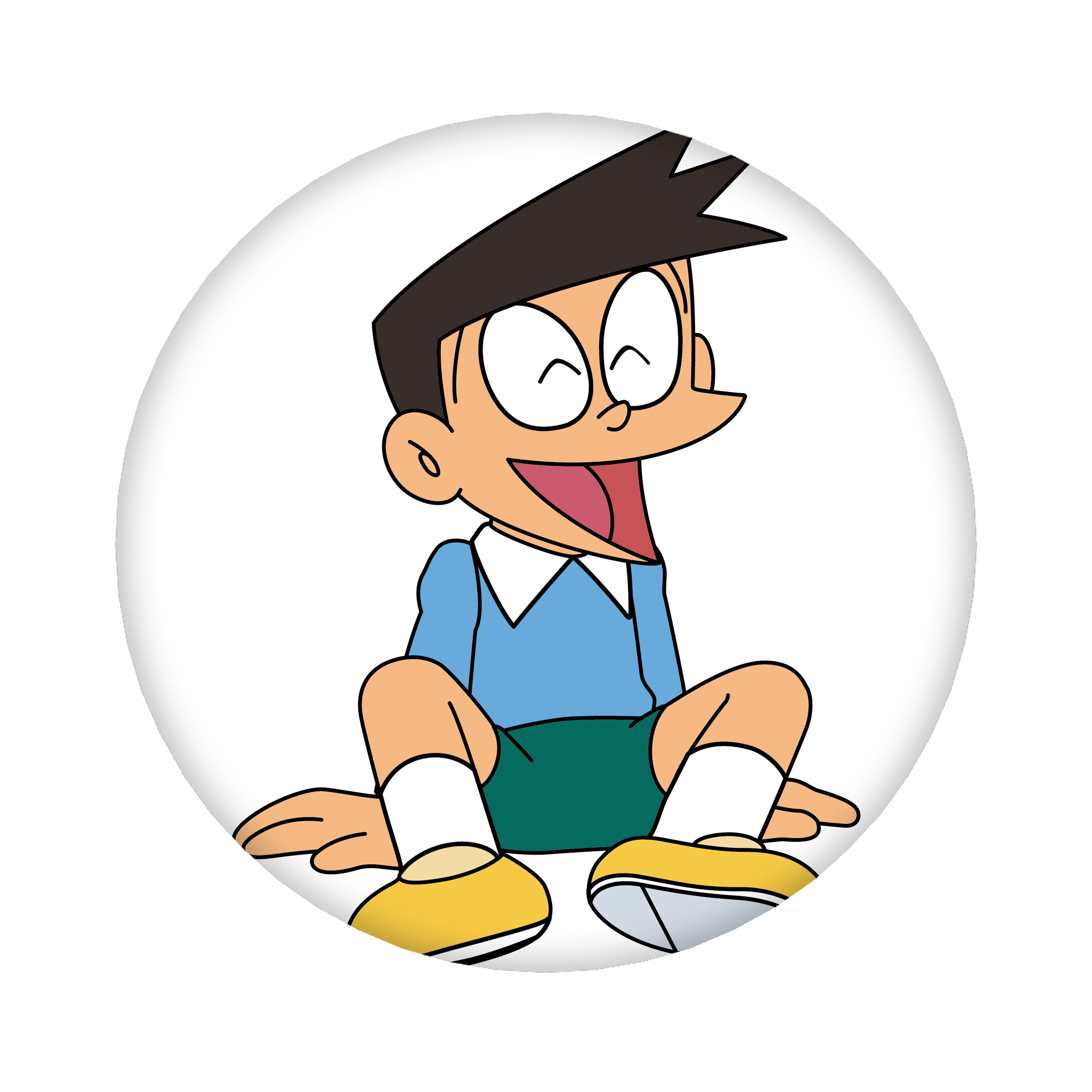 （画像用） ドラえもん 骨川 スネ夫 Doraemon Honekawa Suneo 6cm 缶バッジ 複数セット