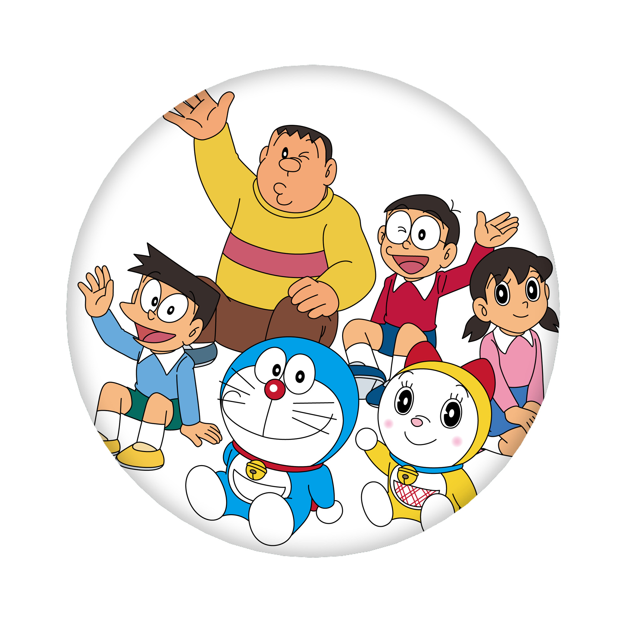 （画像用） ドラえもん 骨川 スネ夫 Doraemon Honekawa Suneo 6cm 缶バッジ 複数セット