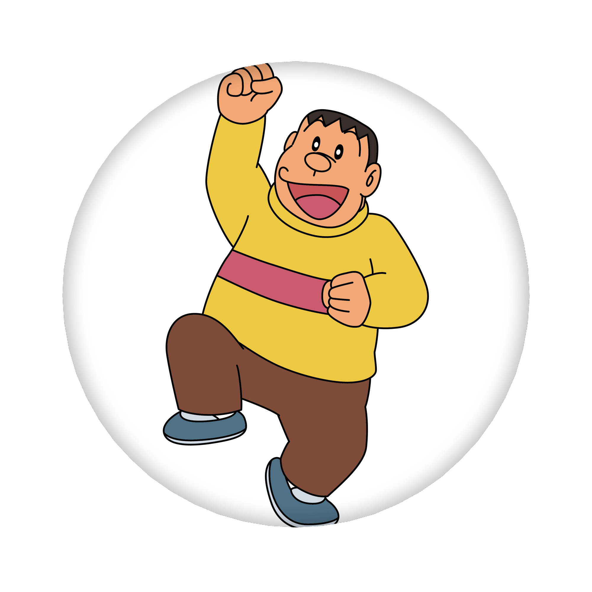 （画像用） ドラえもん 剛田武 Doraemon Gouta Takeshi 6cm 缶バッジ 複数セット